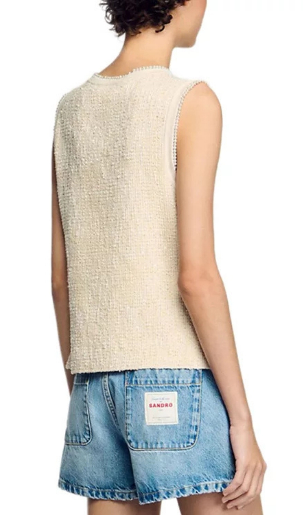 914da6e9bb488c140be59364c74d1375.jpg Fashionslee Women Decorative Tweed Waistcoat