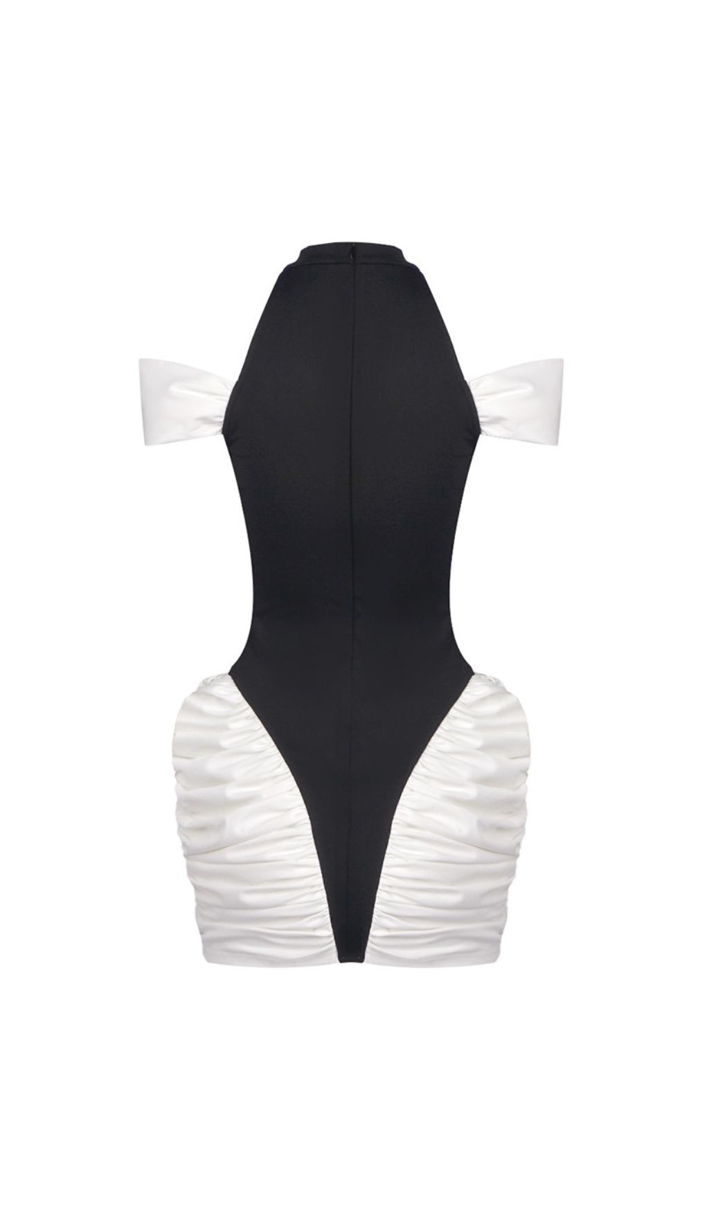 915e910d51eb9cb5aebe0cdf77162156.jpg Fashionslee Women Hesperia Halter Ruched Mini Dress