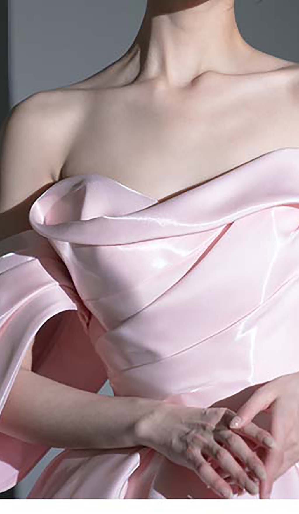 PINK SATIN OFF-SHOULDER MINI DRESS – VIRAL - OWNCI PINK SATIN OFF-SHOULDER MINI DRESS – VIRAL - OWNCI