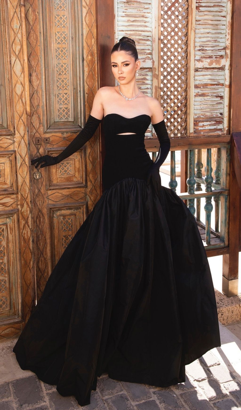 91ed35492836e8d1f1189656be93ebfa.jpg Fashionslee Women Kaliana Black Strapless Maxi Dress