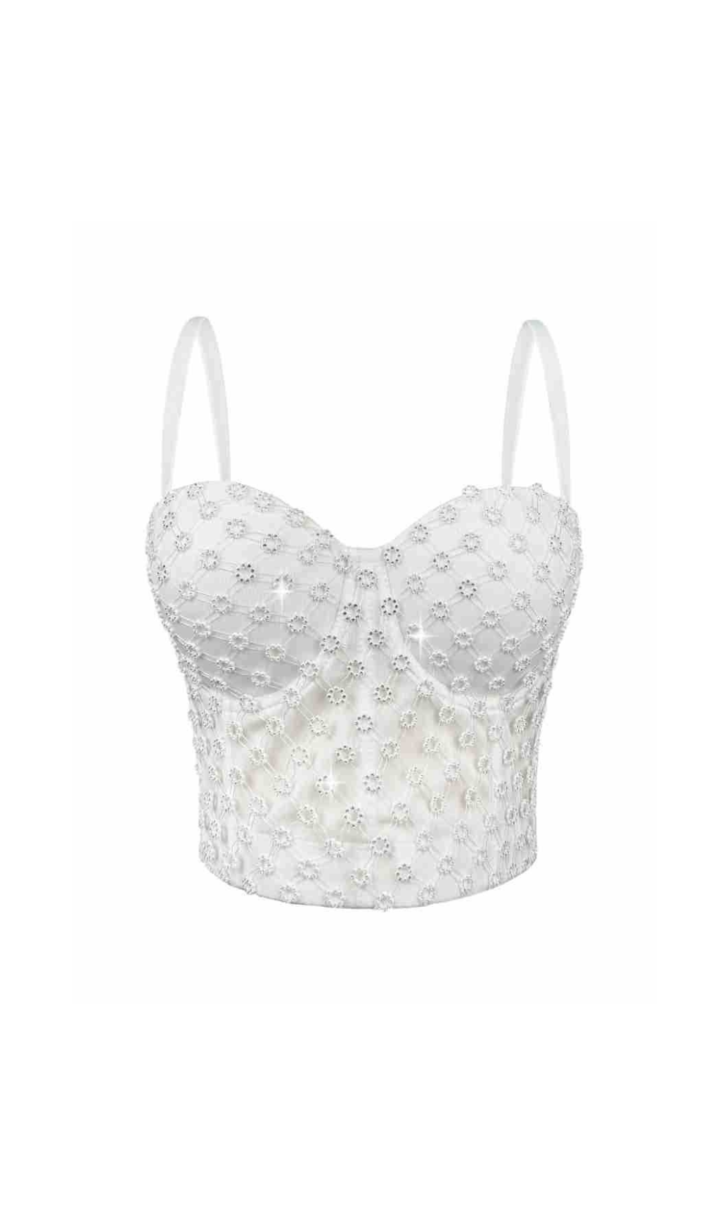 92062a7e0852944b64bffa4fc4c842f2.png Fashionslee Women Griet Beaded Crop Top