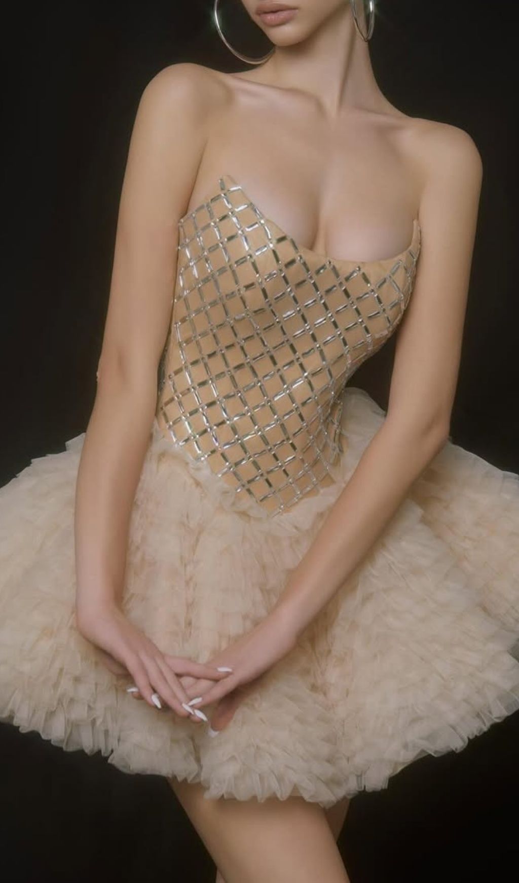 STRAPLESS CRYSTAL MESH MINI DRESS – VIRAL PARTY MUST-HAVE - OWNCI STRAPLESS CRYSTAL MESH MINI DRESS – VIRAL PARTY MUST-HAVE - OWNCI