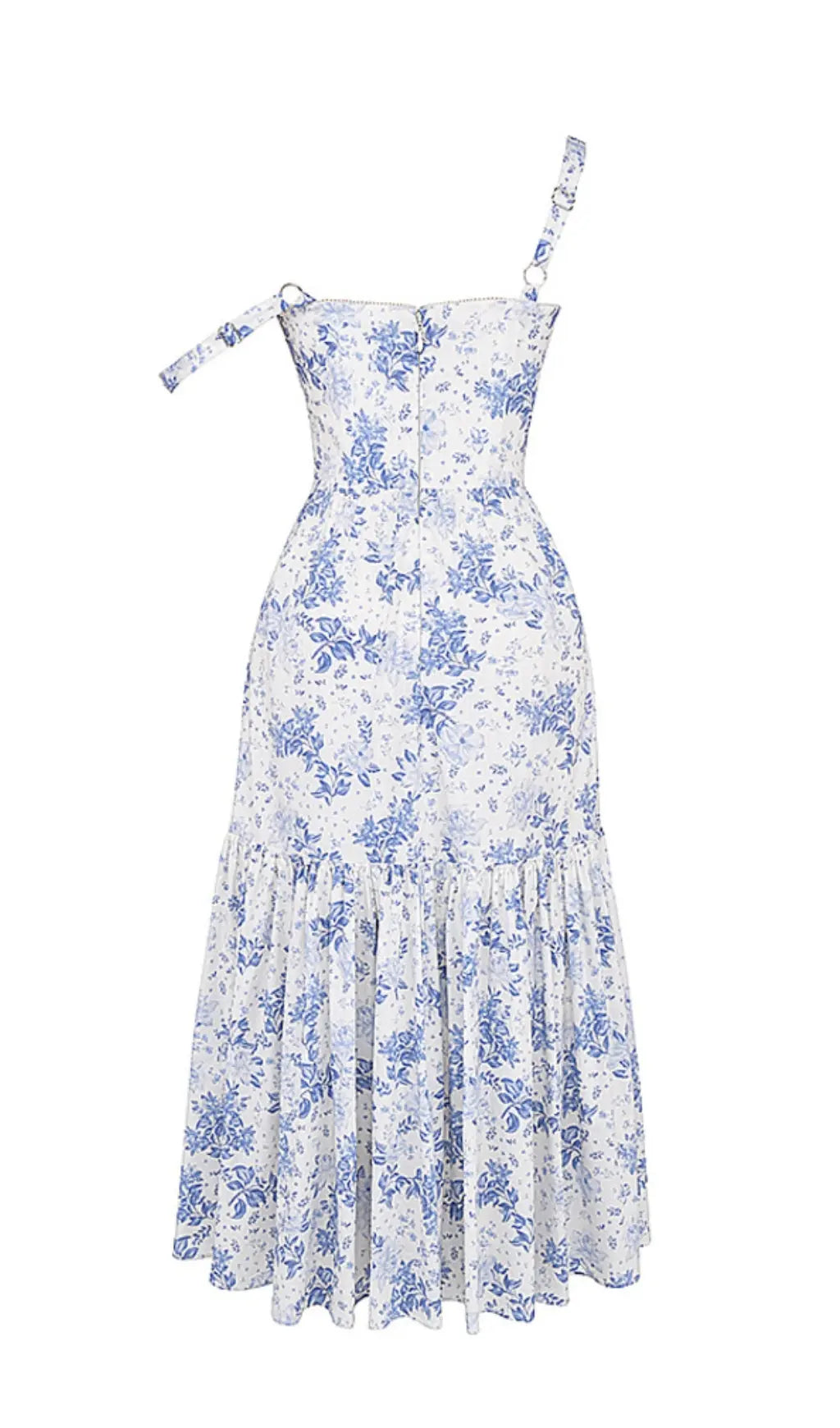 928d06d52d1dd69486464a7695221aeb.jpeg Fashionslee Women Blue Print Midi Sundress