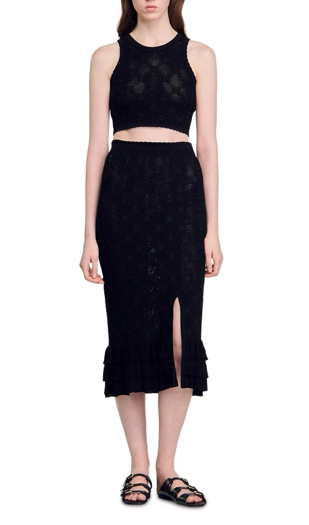 929358db4ee6ffbda54fb00520c15c29.jpg Fashionslee Women Knit Midi Skirt