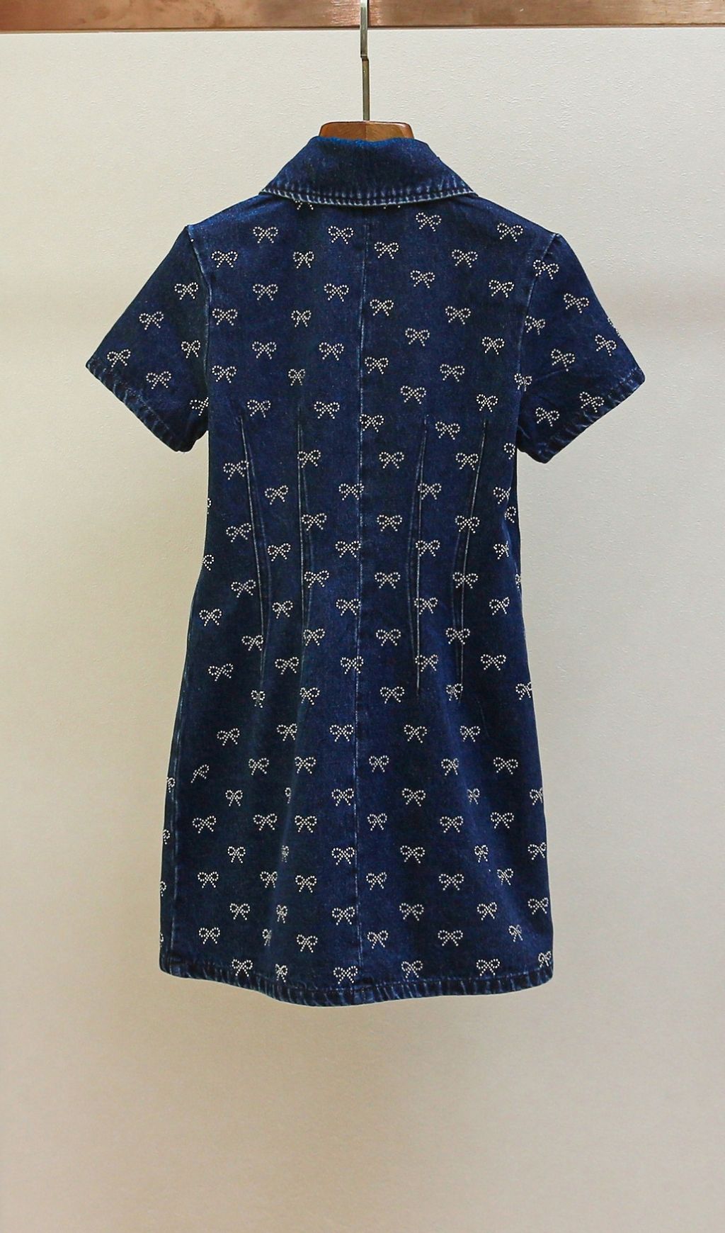 TRENDING DENIM BOW MINI DRESS - OWNCI TRENDING DENIM BOW MINI DRESS - OWNCI
