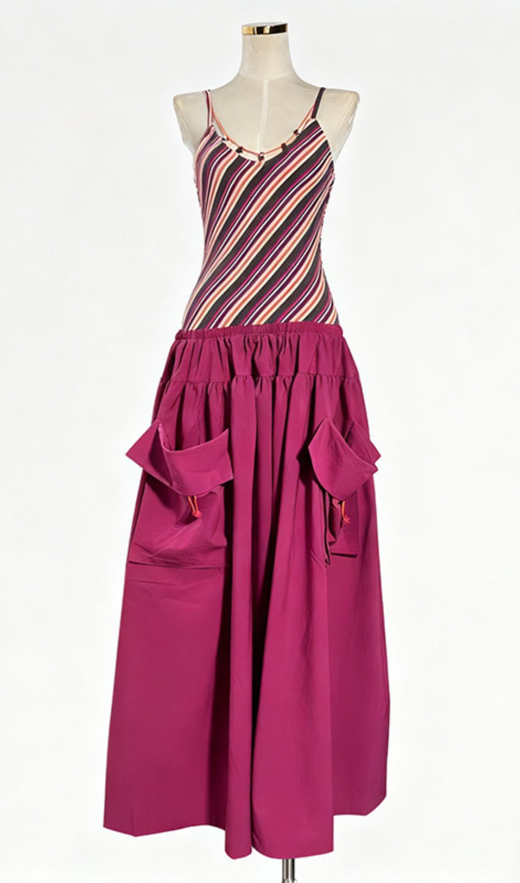 92a449e93f399aeb8bcbe267979b8a9c.jpg Fashionslee Women Jalal Stripe Pockets Maxi Dress