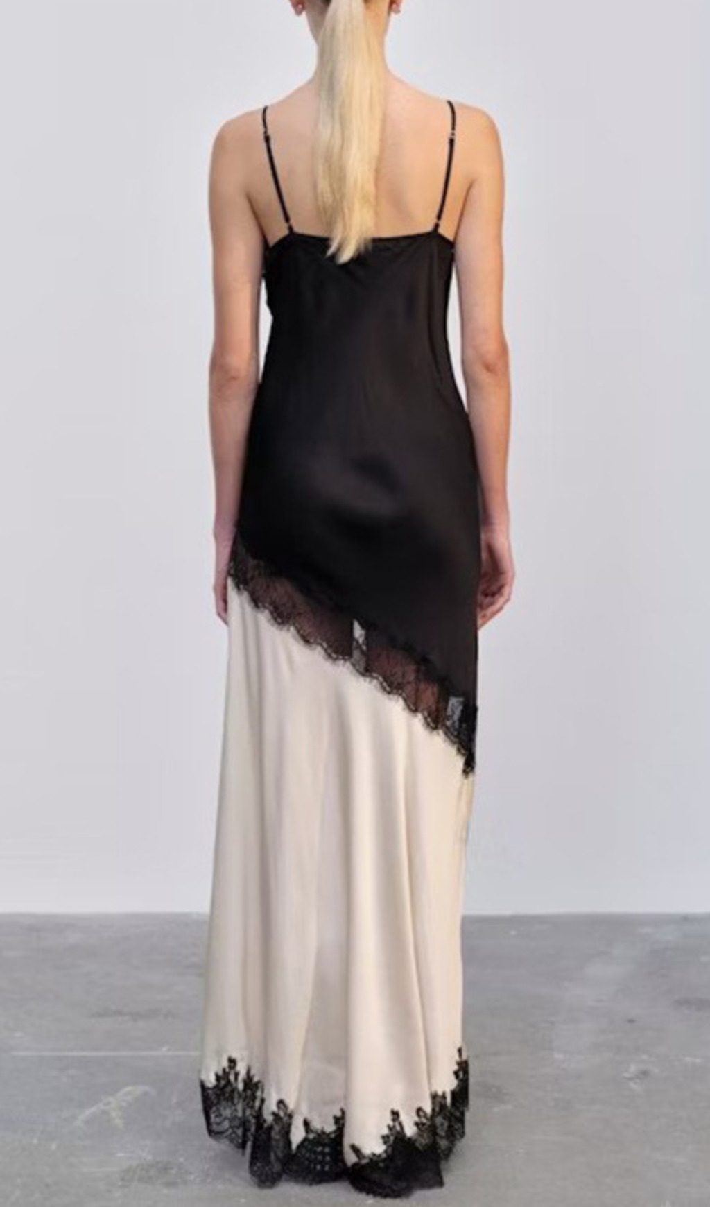 Fashionslee Women Easter Black Lace Maxi Dress
