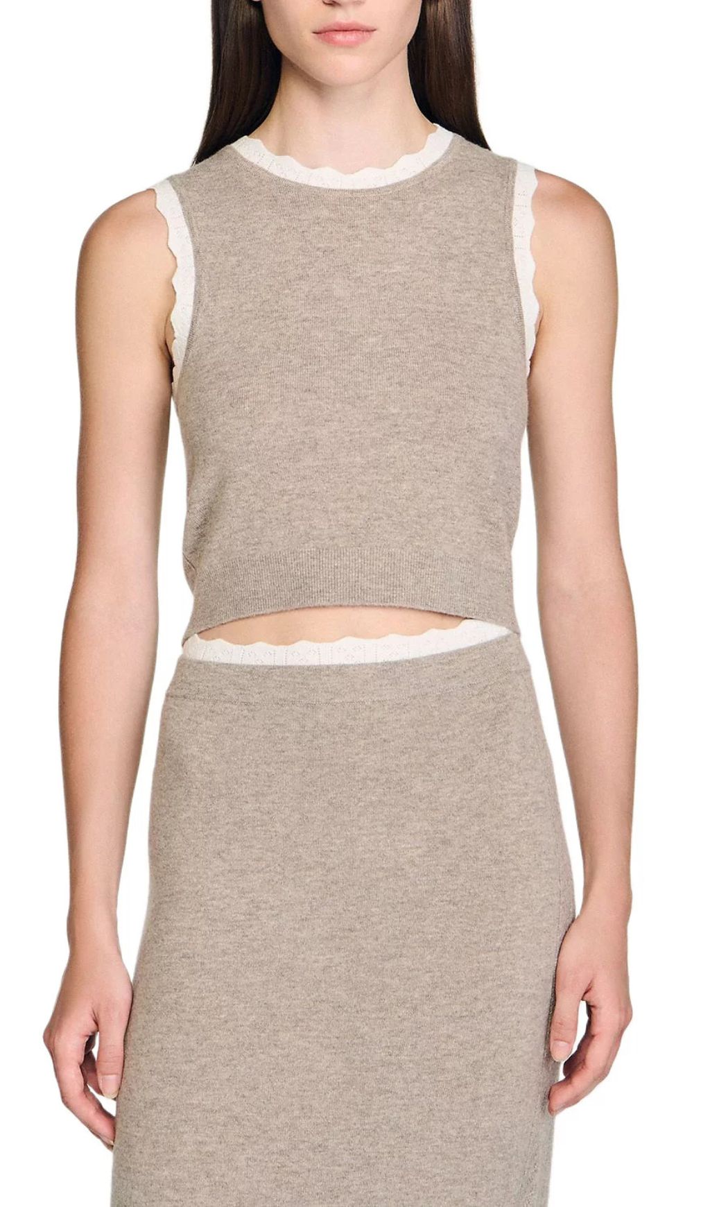 Fashionslee Women Sleeveless Knit Sweater
