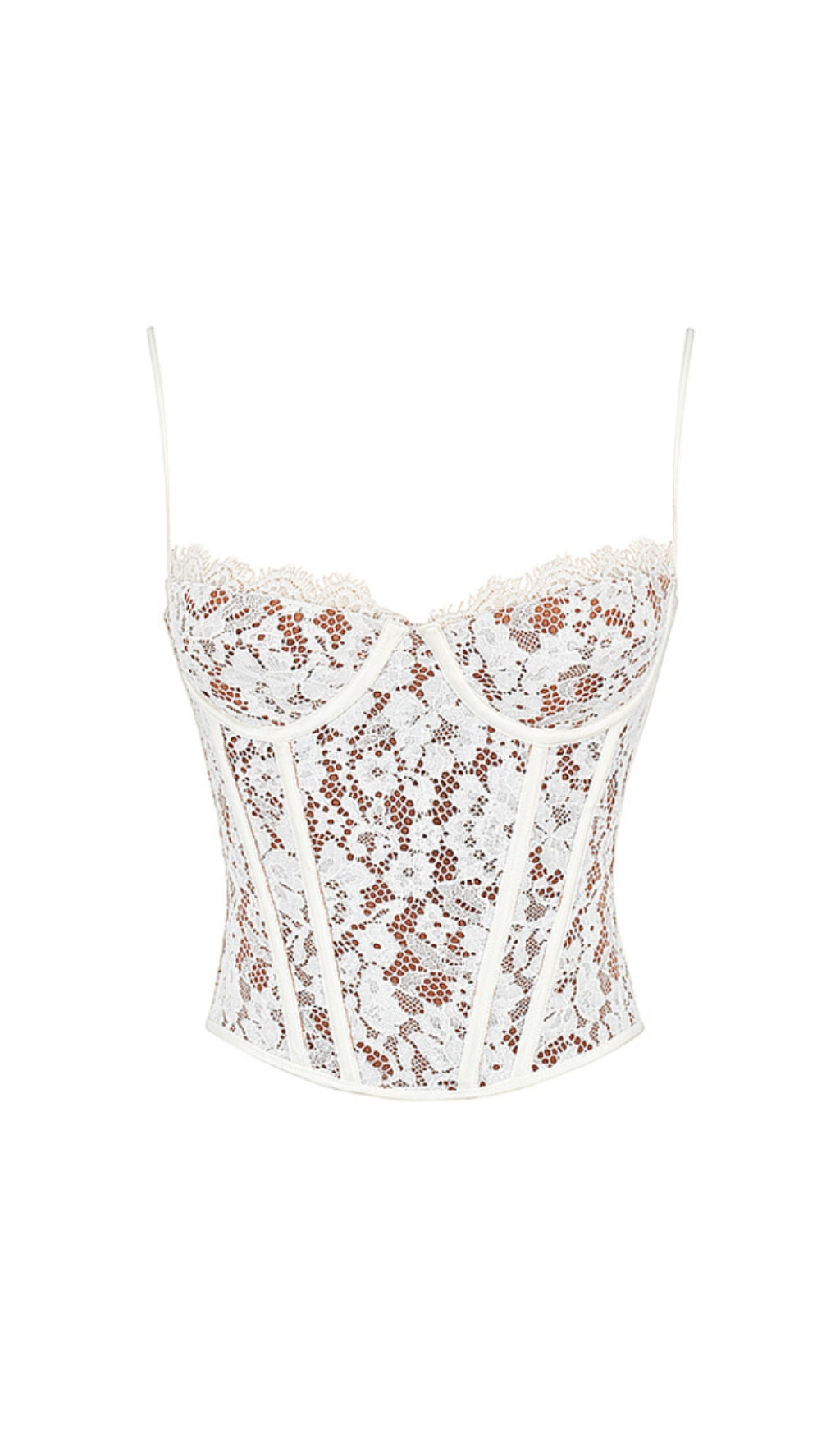 9334d371162413af161853ec2e1725cf.jpeg Fashionslee Women Mila Ivory Lace Underwired Corset Top