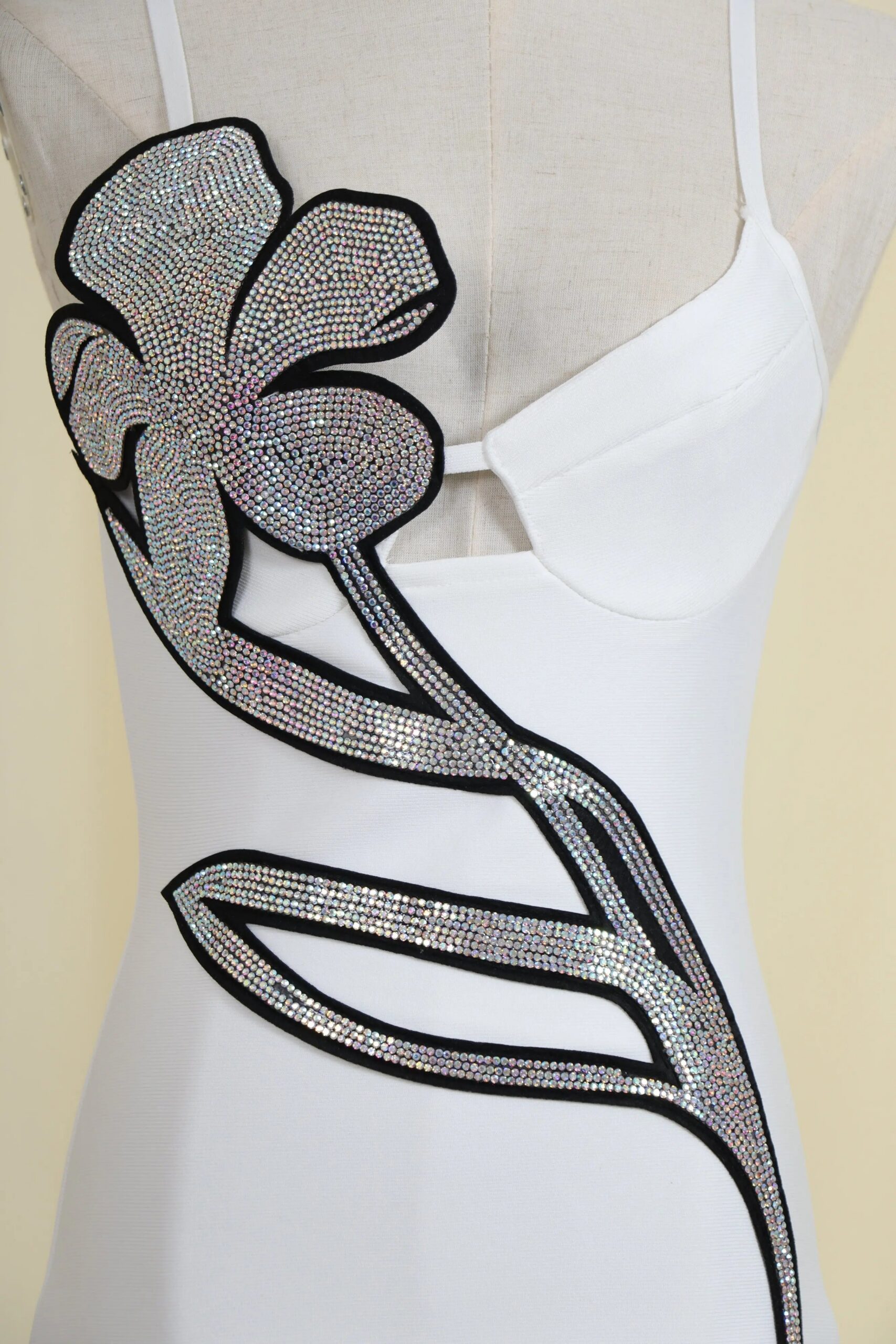 CRYSTAL VIRAL BANDAGE MINI DRESS - OWNCI CRYSTAL VIRAL BANDAGE MINI DRESS - OWNCI