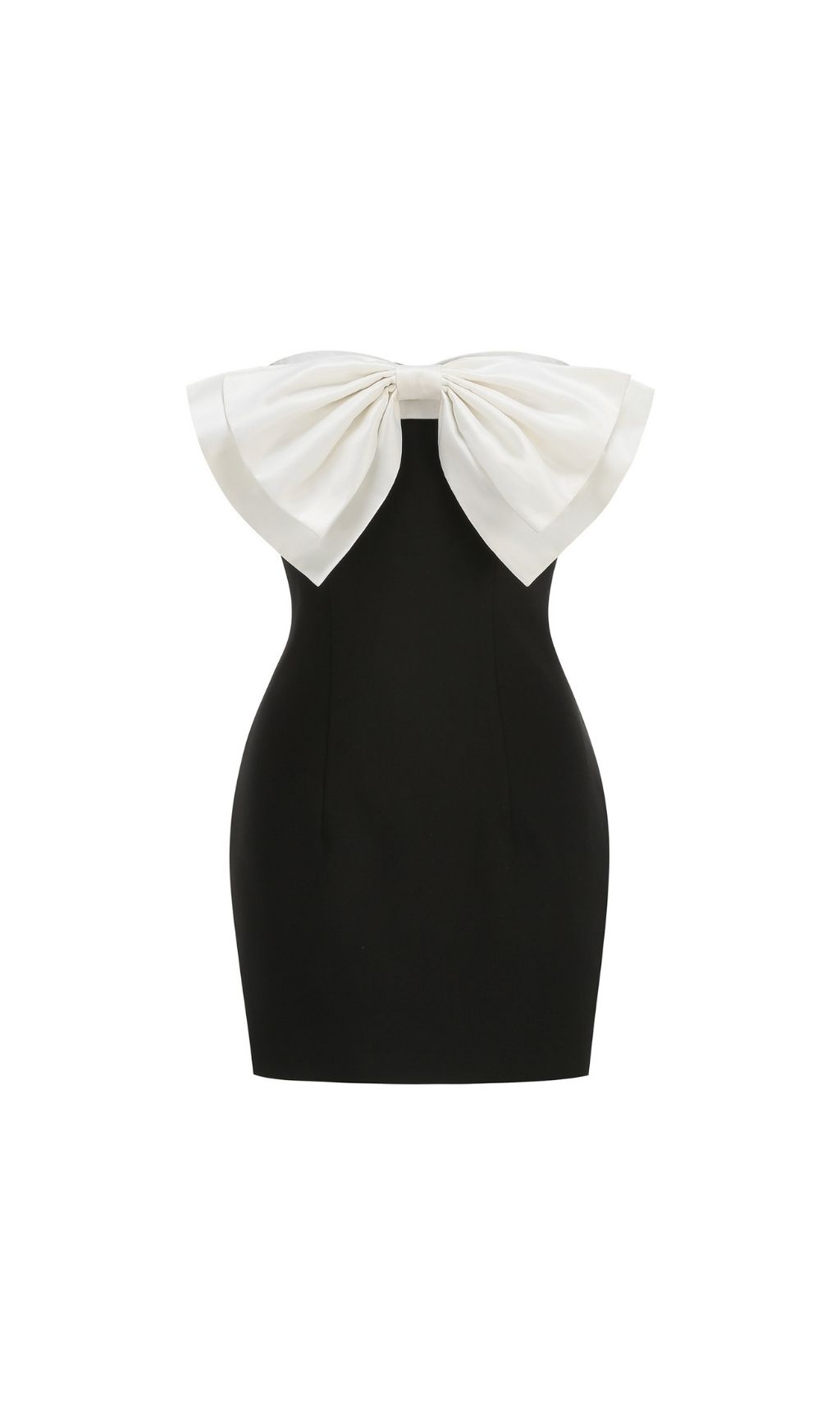 93519dea2c656817d7f1169f7eb5cba1.jpg Fashionslee Women Keylee Strapless Bow Mini Dress