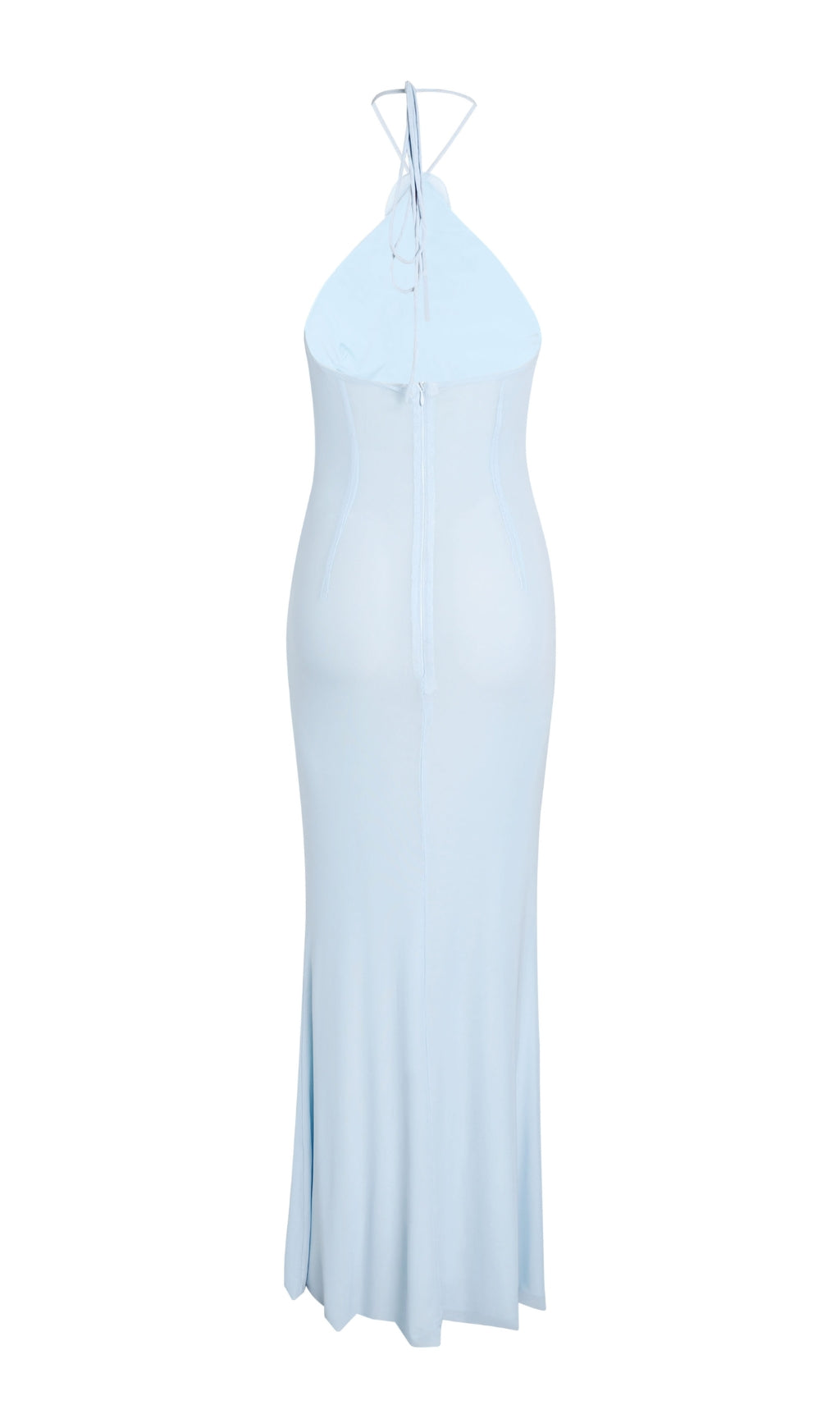 Fashionslee Women Neutrals Floral-Appliqué Strapless Gown Maxi Dress