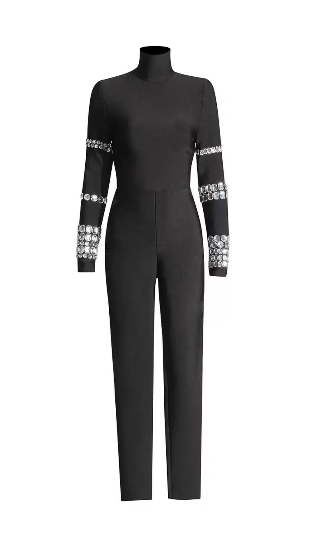 93bbe43eee39b24d504caa5bc92fd23f.jpg Fashionslee Women Alaina Crystal Embellished Jumpsuit