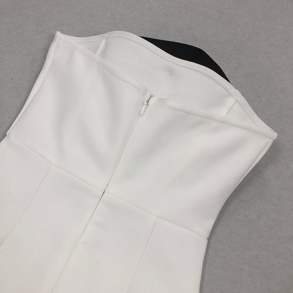 93d63744fe203321b5358c89a828478d.jpeg Fashionslee Women Barra White Flower Maxi Bandage Dress