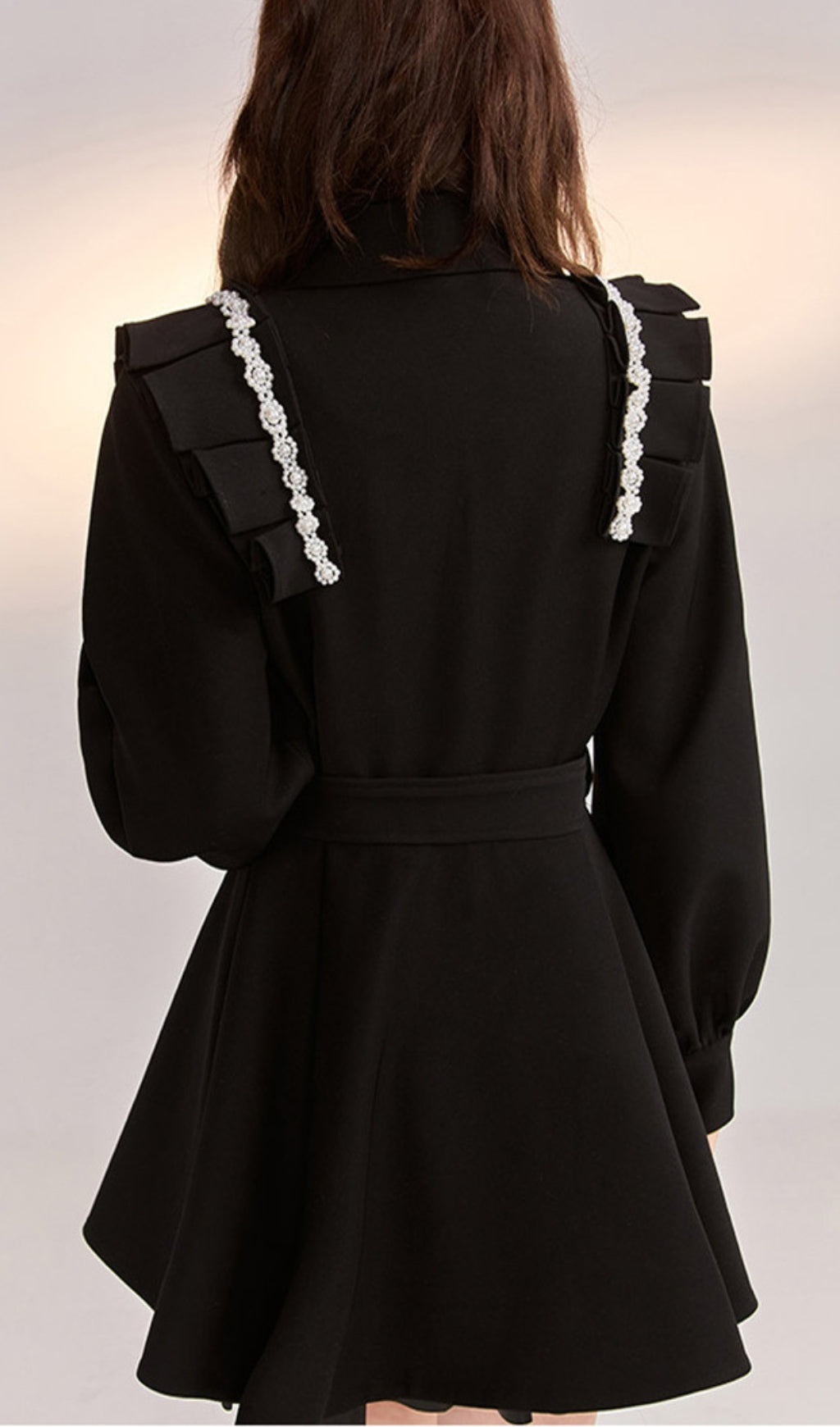 Fashionslee Women Akihiko Pearll Embellished Dress