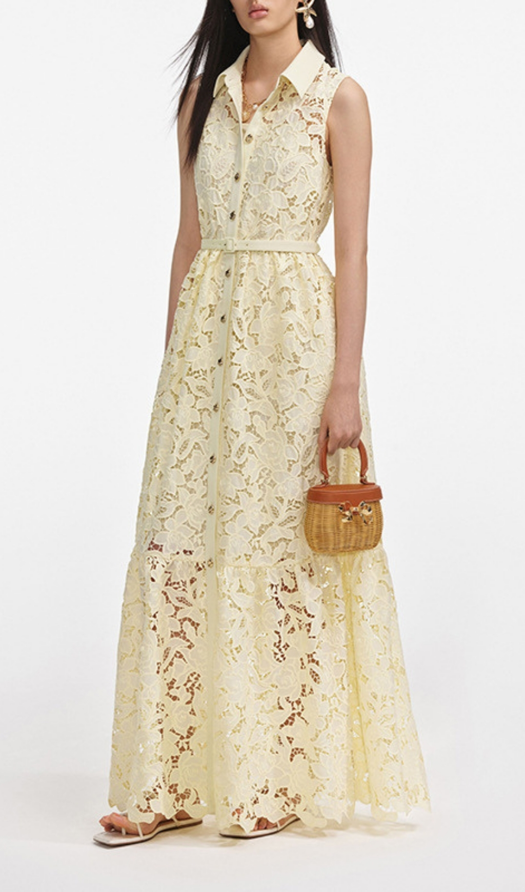 93f2b67638b42d2400aa88aec13e2d49.jpg Fashionslee Women Flip Yellow Sleeve Embroidery Maxi Dress