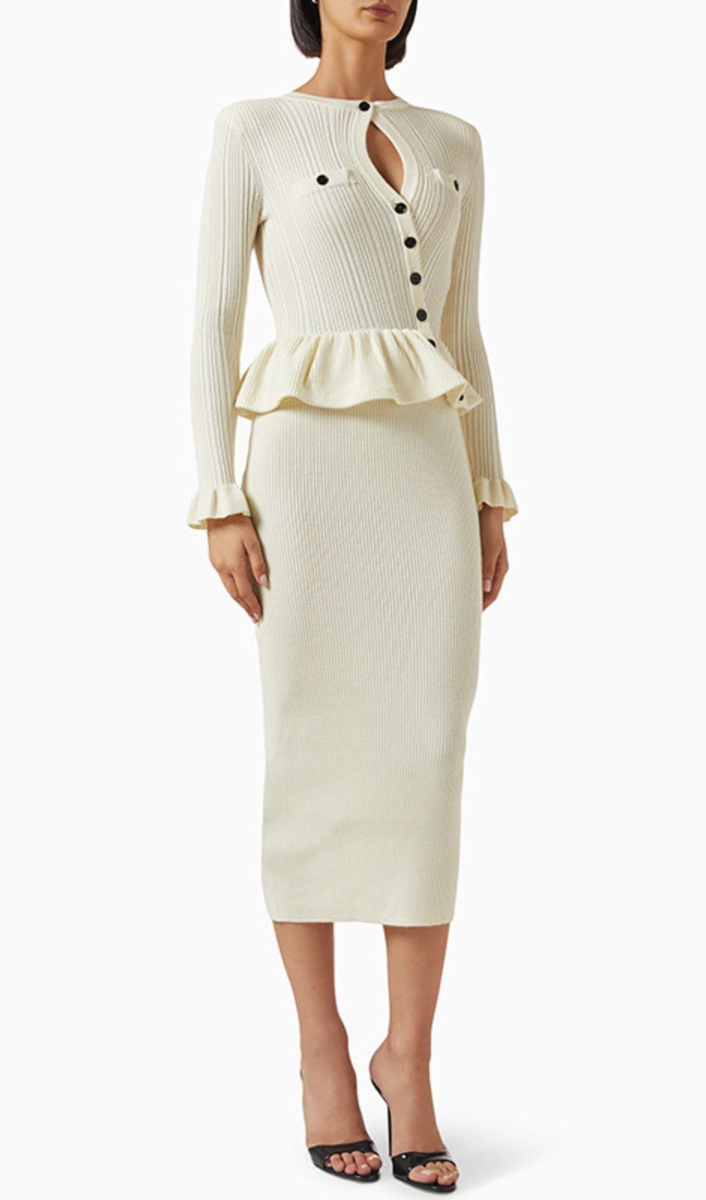 942081c30cc4dd48660975bf14ae28fe.jpg Fashionslee Women Henson Knit Long Sleeve Midi Dress