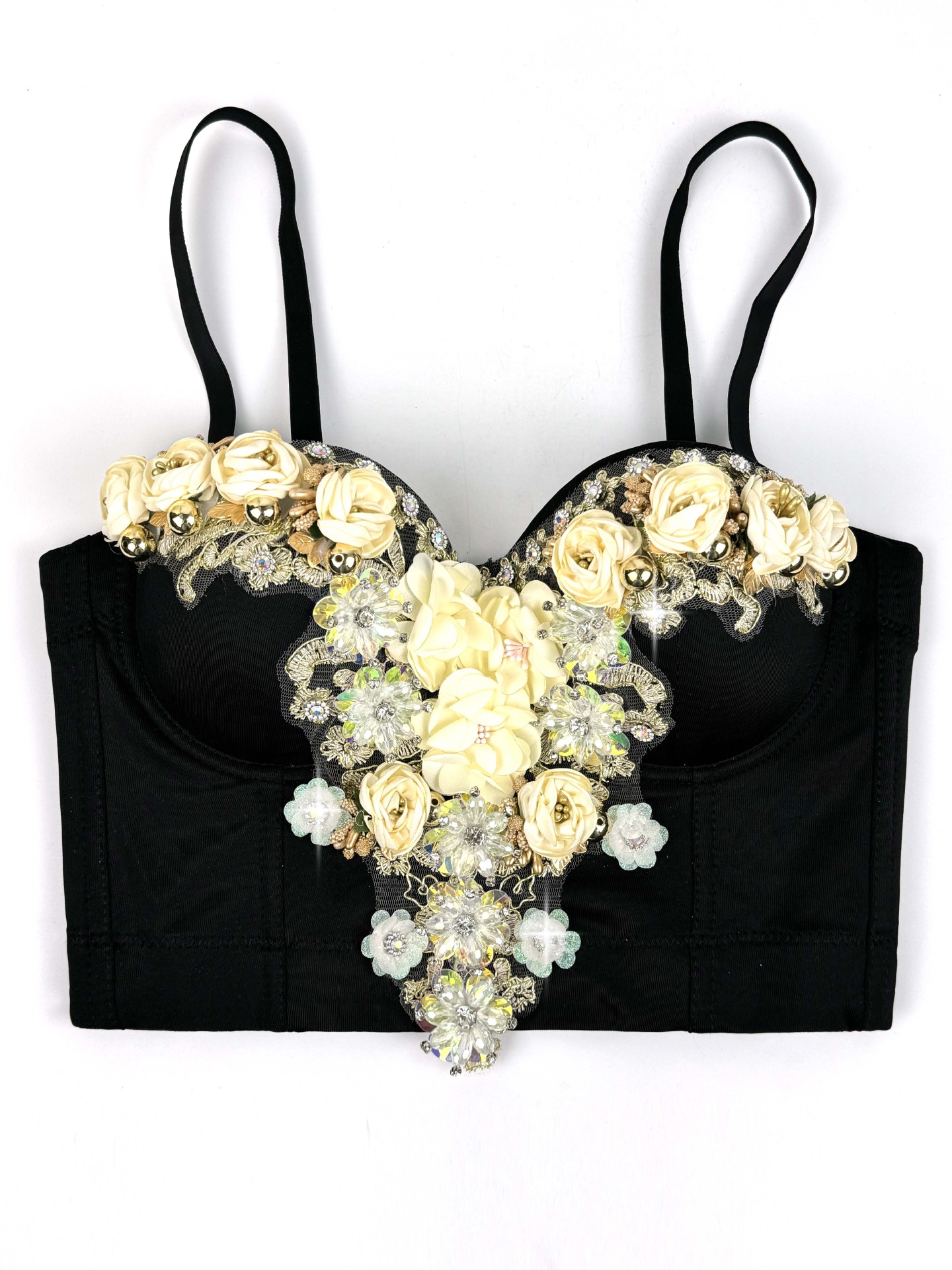 9459bfed88dde49af179a72be3f57569.jpg Fashionslee Women Fallon Flower Crop Top