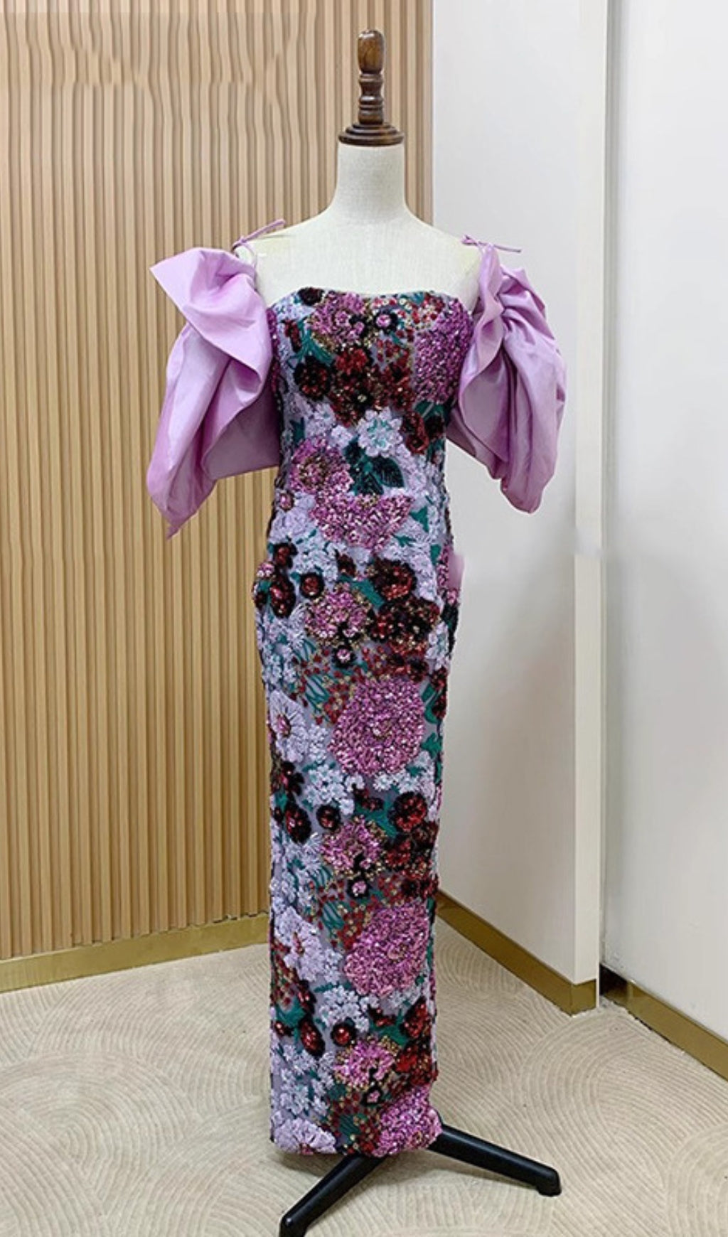 9463d1fd51718416024d6074d77f0981.jpeg Fashionslee Women Anke Floral Sequin Maxi Dress