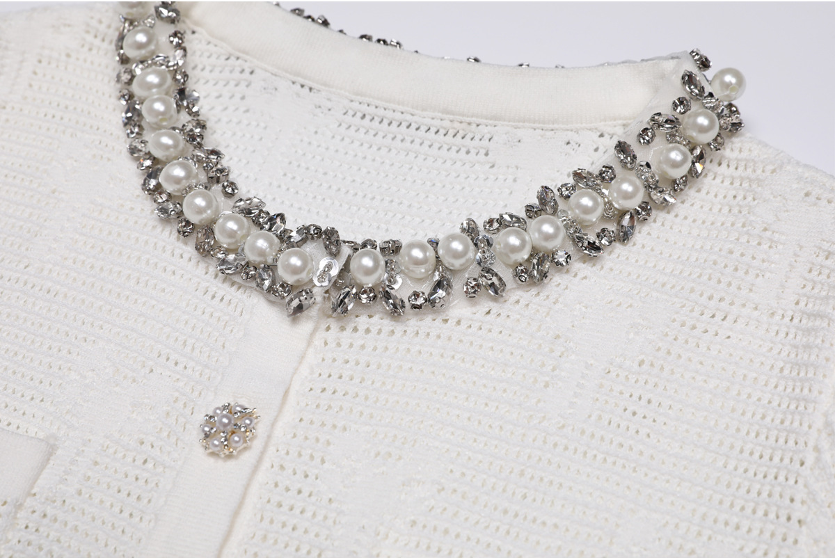 949ab2b8d736e73ecb059ce9107351c5.jpg Fashionslee Women Georgina Diamante Beaded Knit Mini Dress Set