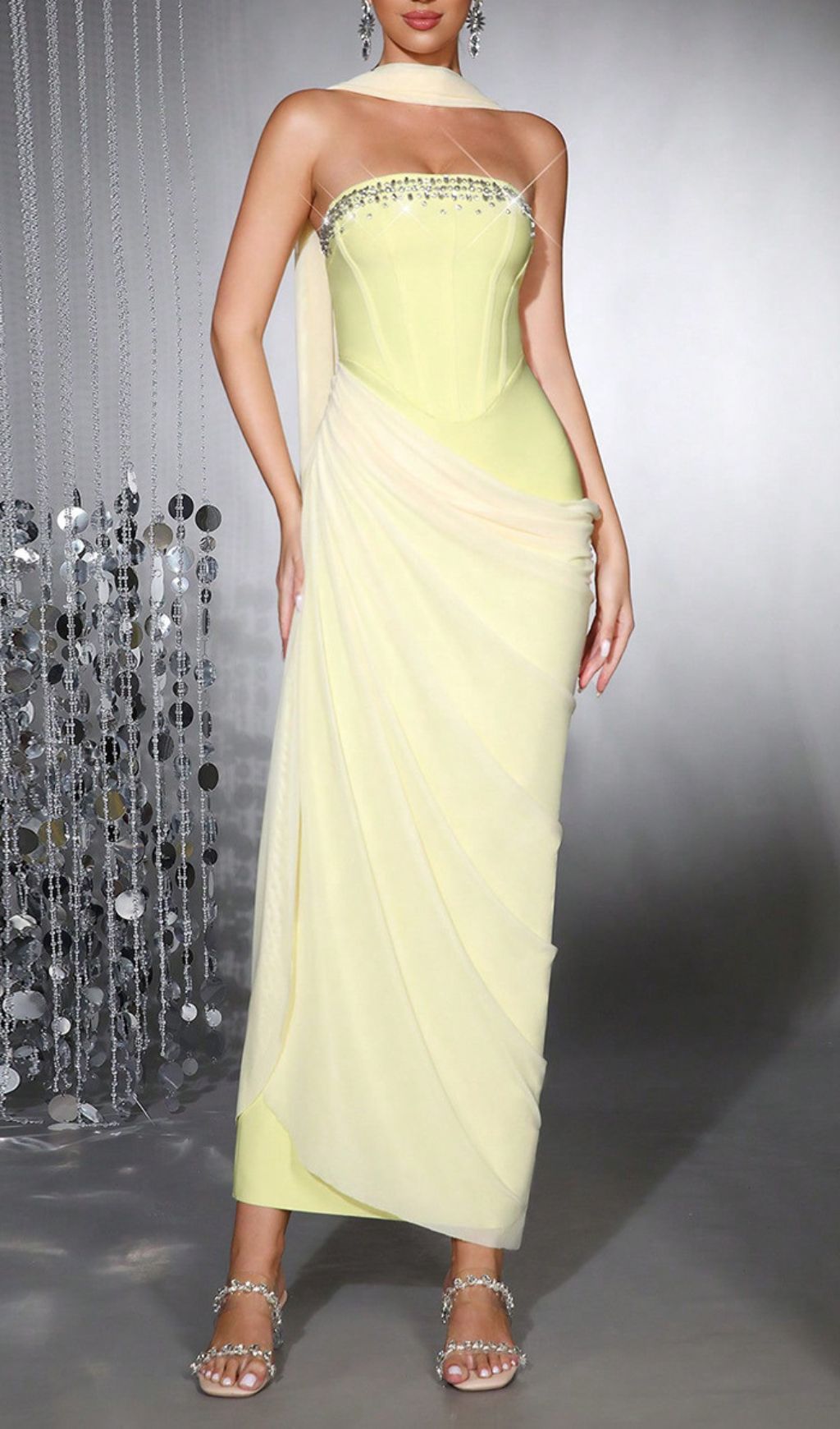 94a1629ef70dede9be3324bd1feab143.jpg Fashionslee Women Haisley Yellow Corset Diamante Maxi Dress