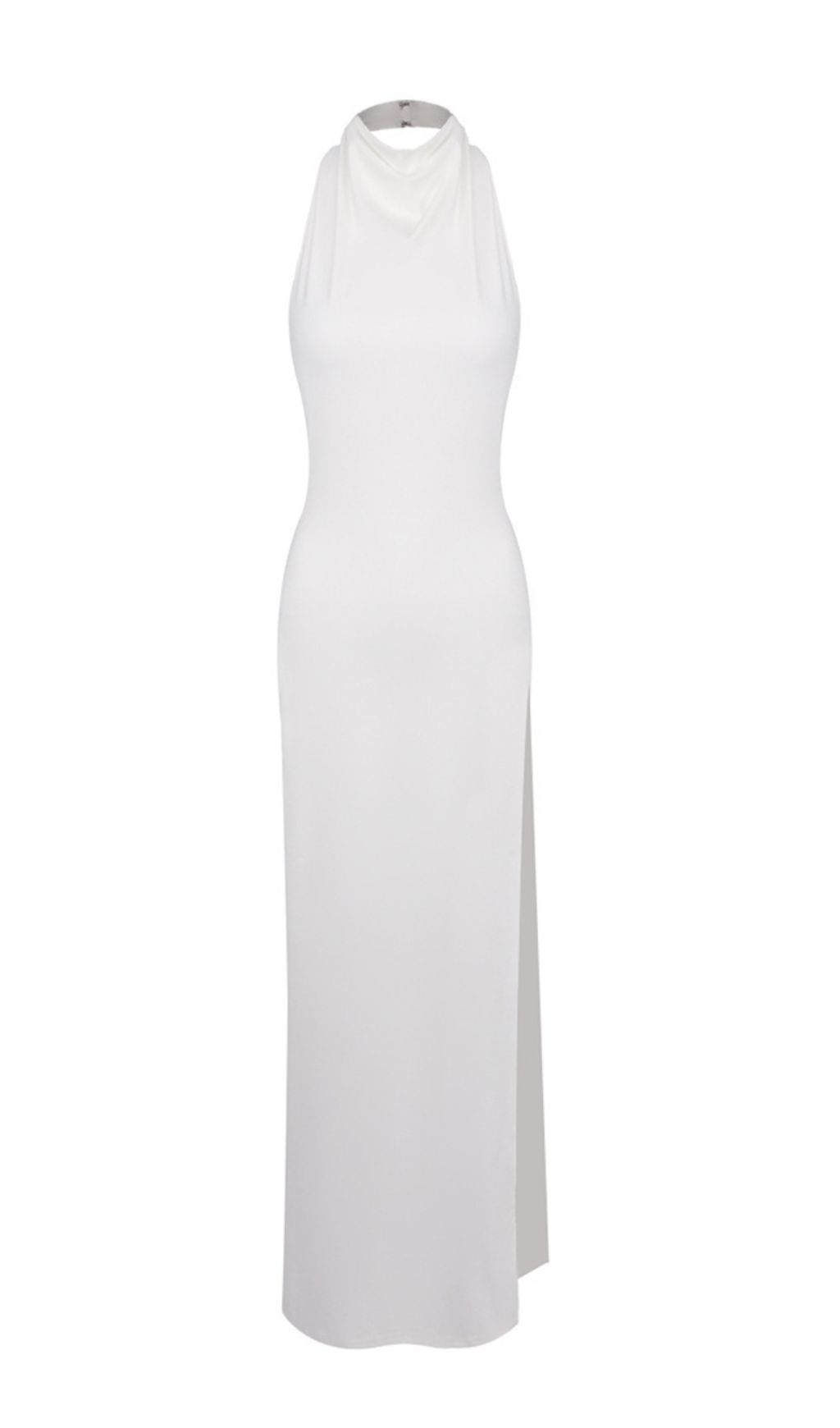 94a241e1559e3c4fce947cf0553927f8.jpg Fashionslee Women Isaura White Backless Rhinestone Maxi Dress