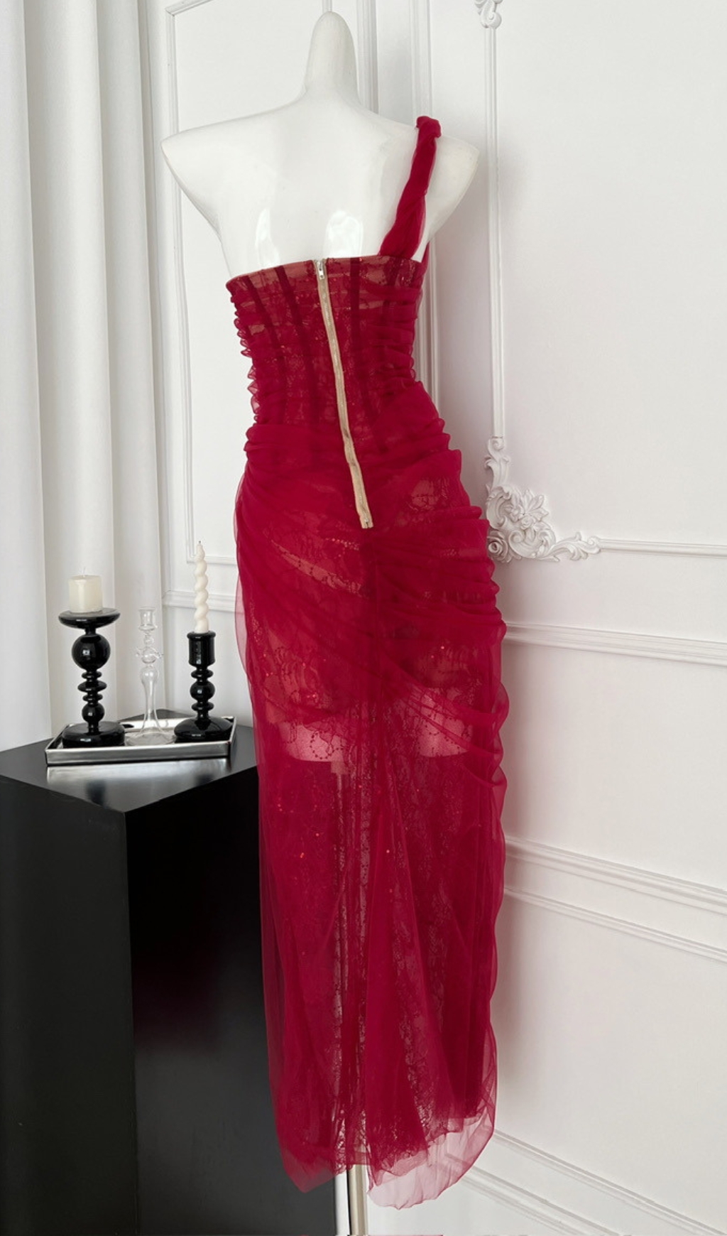 94c8a56b90b9f6fcbf6bfe7b02f9b1ce.jpg Fashionslee Women Anandi Mesh Corset Maxi Dress