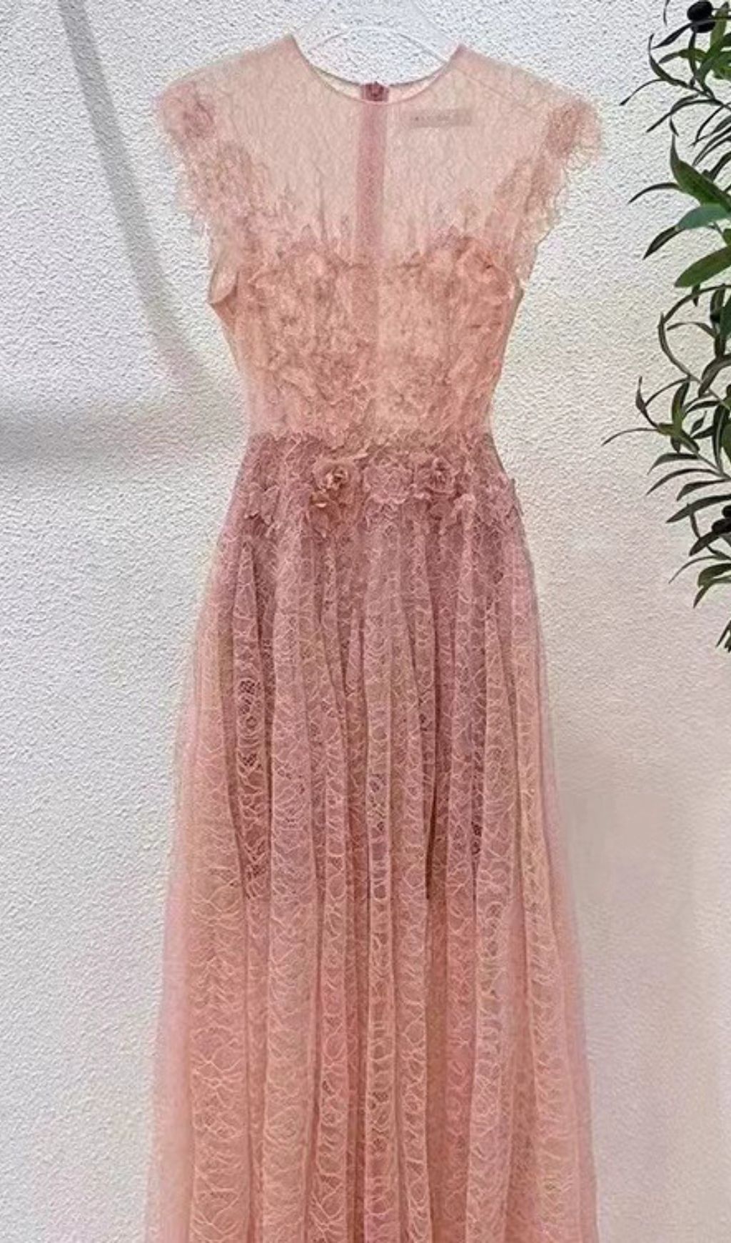 Fashionslee Women Hisaye Lace Mesh Maxi Dress