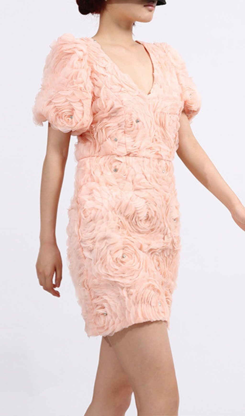 94eb0f067946e6b2d4fc719740c9cd3d.jpg Fashionslee Women Elpida Flower Puff Sleeve Mini Dress