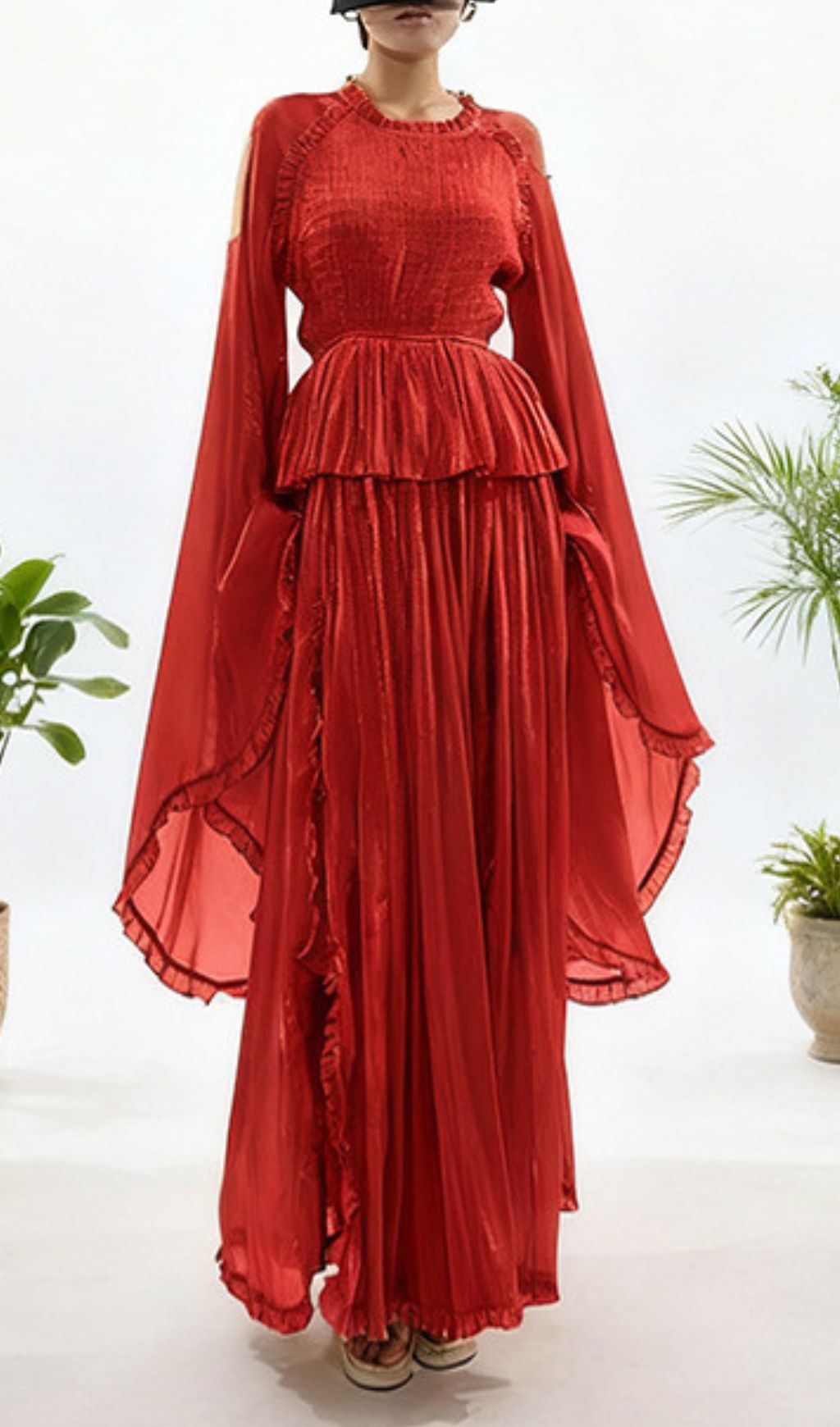 954e9247c2f64aa8367cd585aa8d8d42.jpg Fashionslee Women Holle Pleated Long Sleeve Maxi Dress