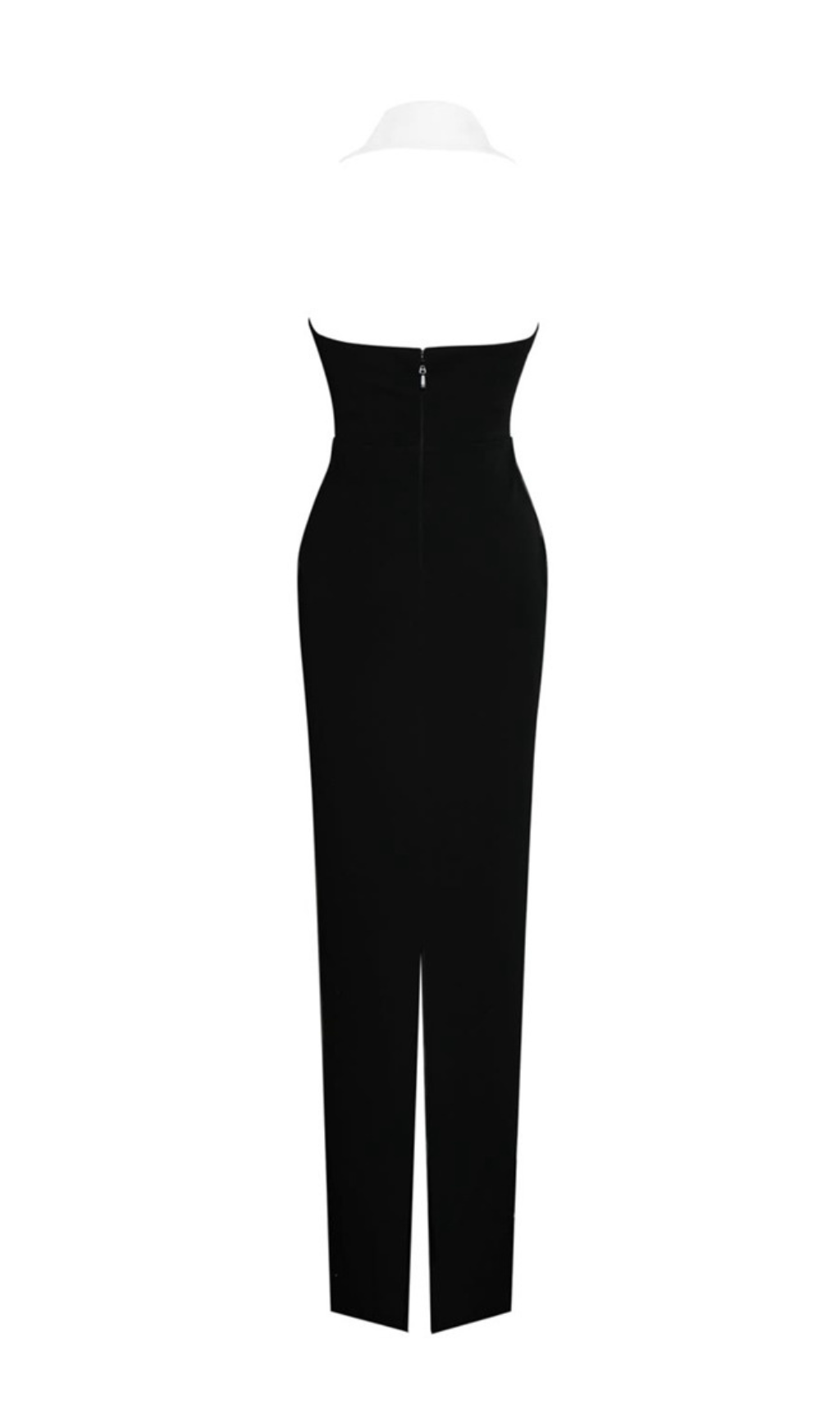 Fashionslee Women Gaetane Black Halter Bandage Maxi Dress