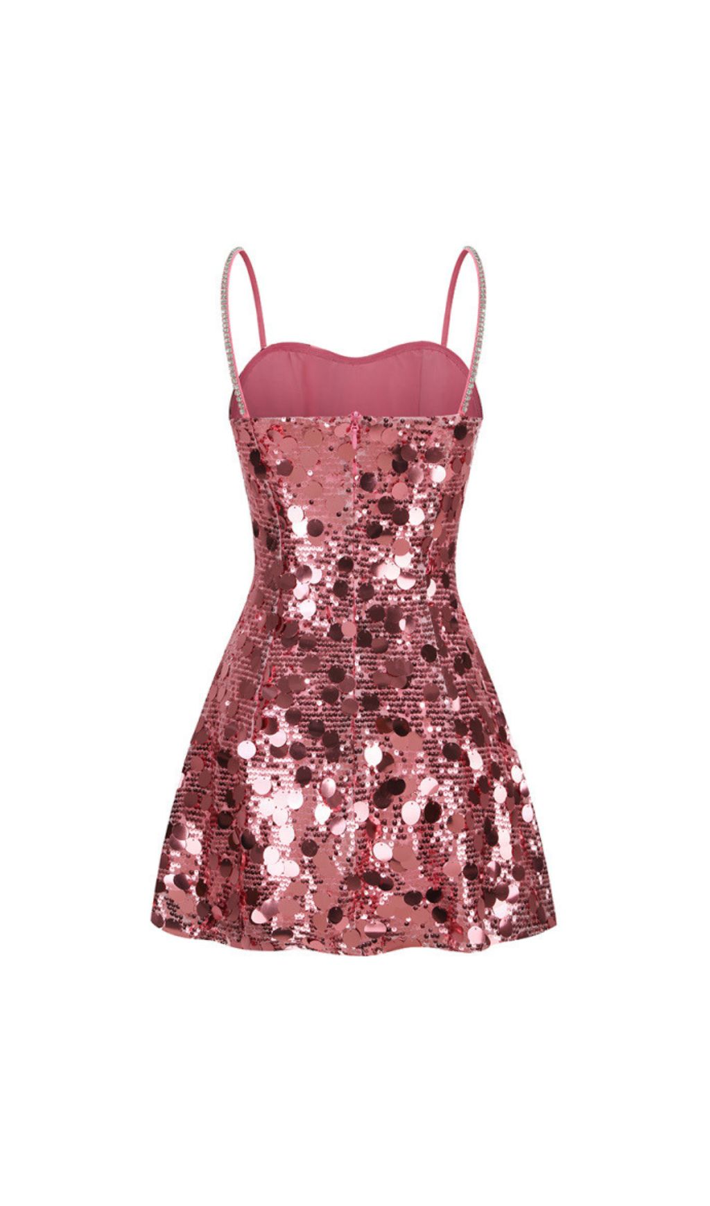 957725ce80dc3a5d35f5bec25b85e311.jpg Fashionslee Women Isabela Pink Sequin Mini Dress