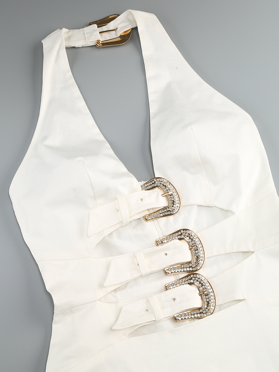 9596e560f78560d6c3e21c3f25d5b81b.jpg Fashionslee Women Brynly White Halter Belt Mini Dress