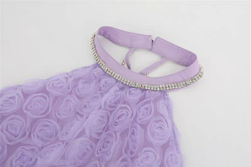 95f2531b5f1eabf0079aae5e040648f6.jpeg Fashionslee Women 3D Purple Rose Halter Neck Backless Midi Dress