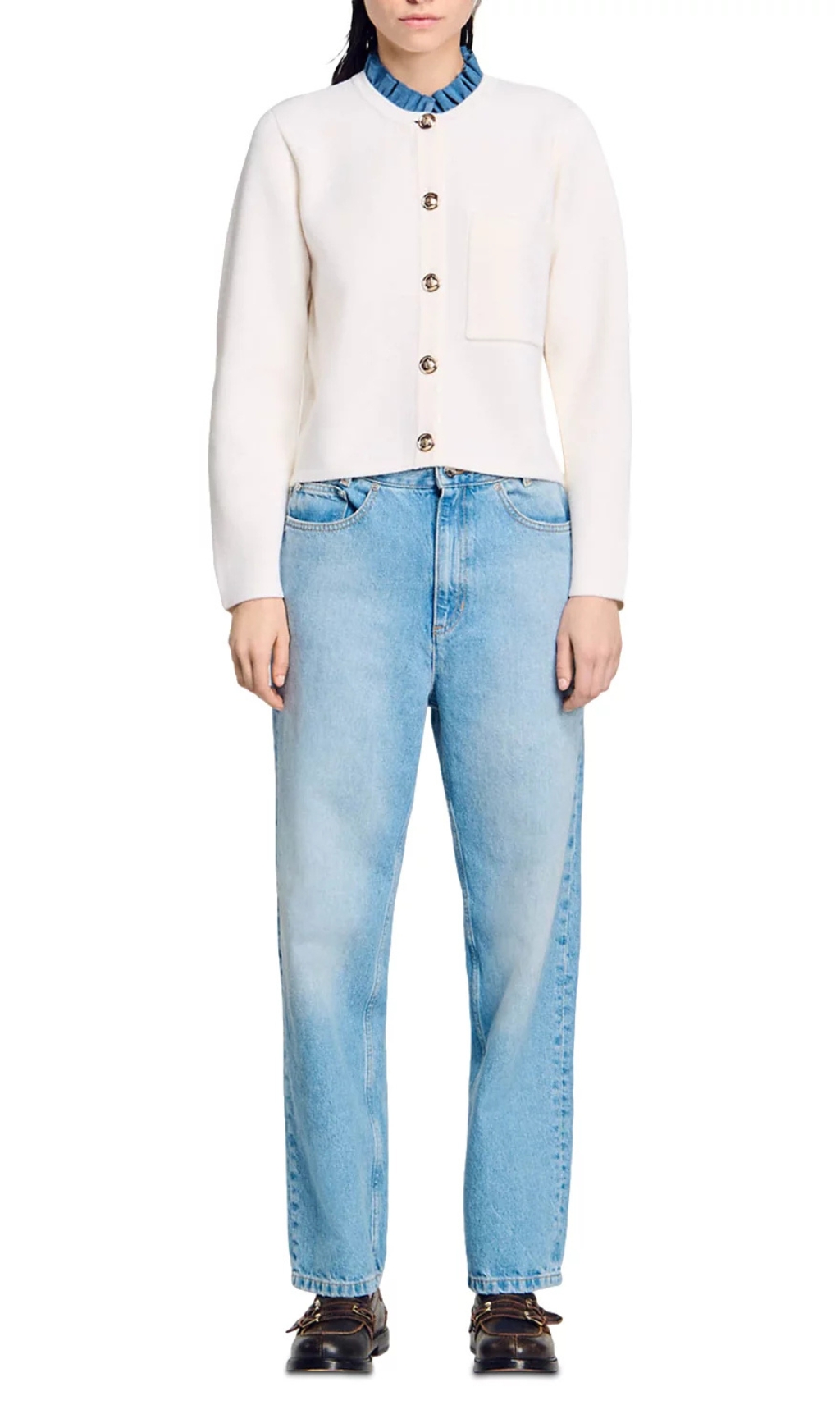 963e0c7637e023314266b4101f0ae478.jpg Fashionslee Women Meunier White Cardigan