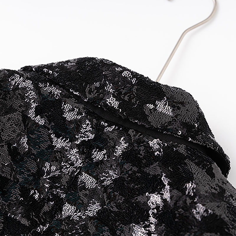 964de0d50b919fedf15fb4aa53c2e9f3.jpg Fashionslee Women Heiress Black Sequin Jacket
