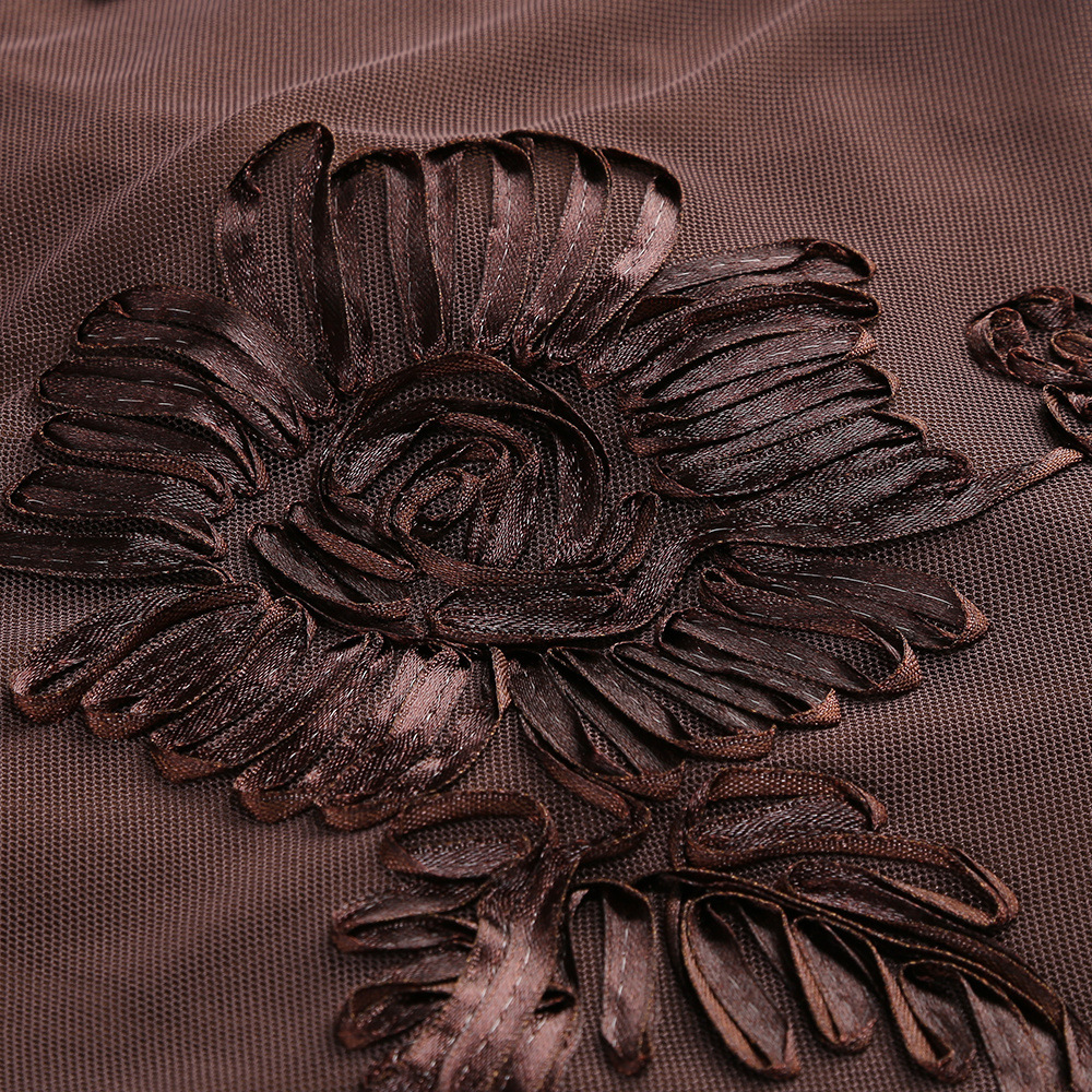 VINTAGE COFFEE FLOWER MINI DRESS – TRENDING - OWNCI VINTAGE COFFEE FLOWER MINI DRESS – TRENDING - OWNCI