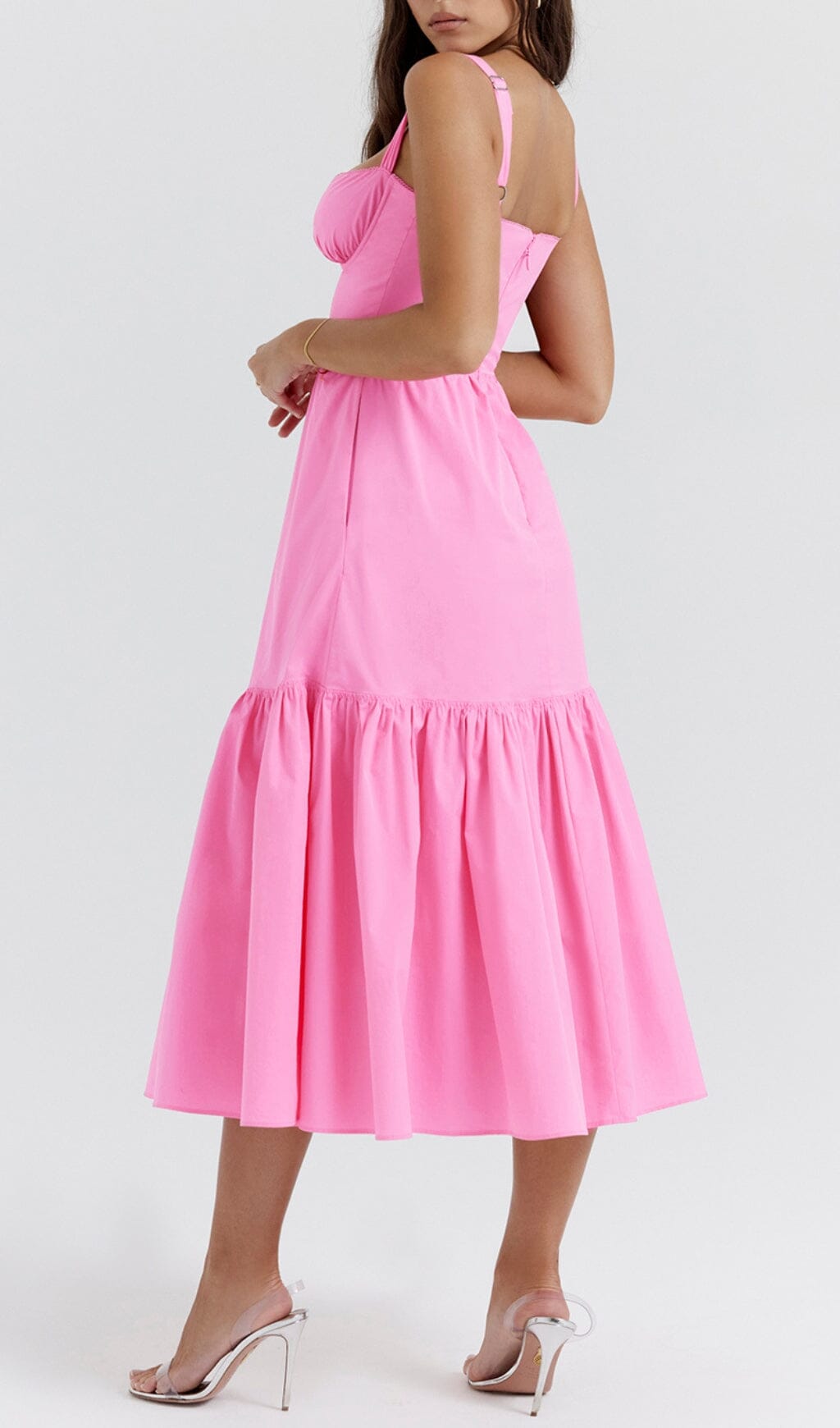 96ff56868303ed42e1a6321e7868a695.jpeg Fashionslee Women French Pink Midi Sundress