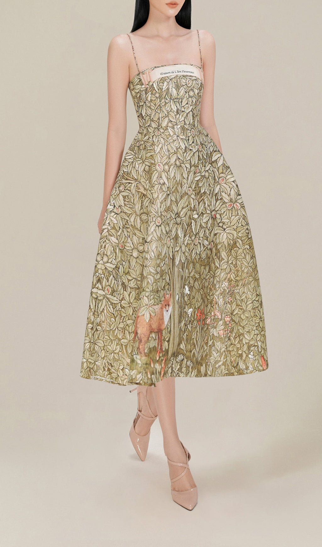 971206948aba1d19ff34dd75fdfe97dc.jpeg Fashionslee Women Jungle Prtinted Midi Dress