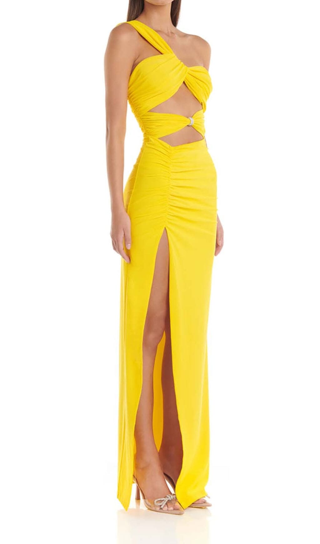 TRENDING LEMON CUTOUT MIDI DRESS - OWNCI TRENDING LEMON CUTOUT MIDI DRESS - OWNCI