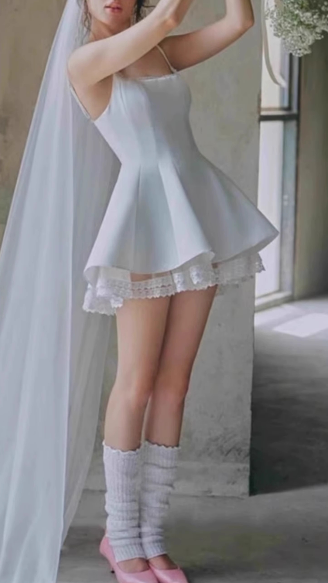 WHITE LACE STRAPPY MINI DRESS VIRAL - OWNCI