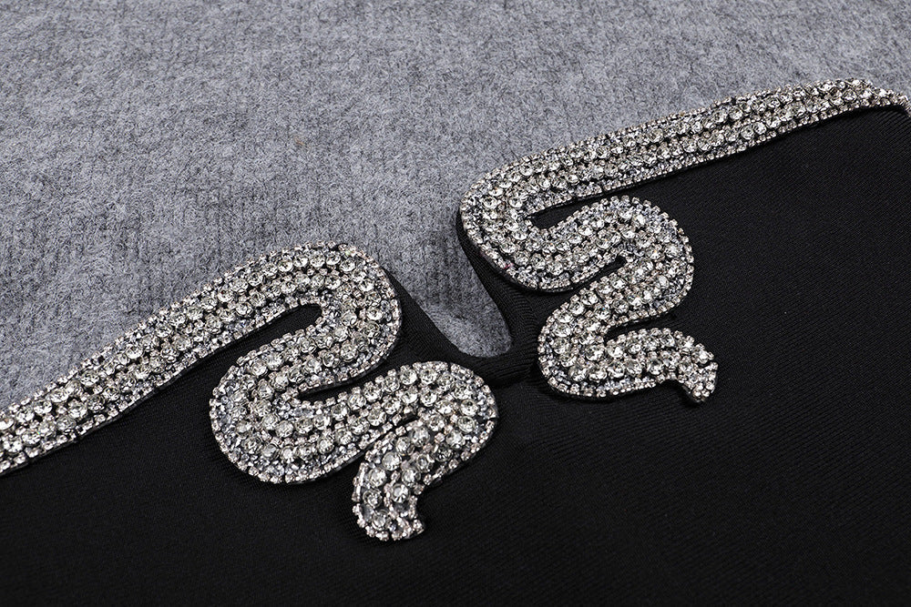 979fd998a70f31292d2d67b261af1228.jpeg Fashionslee Women Alizée Crystal-Snake Strapless Gown