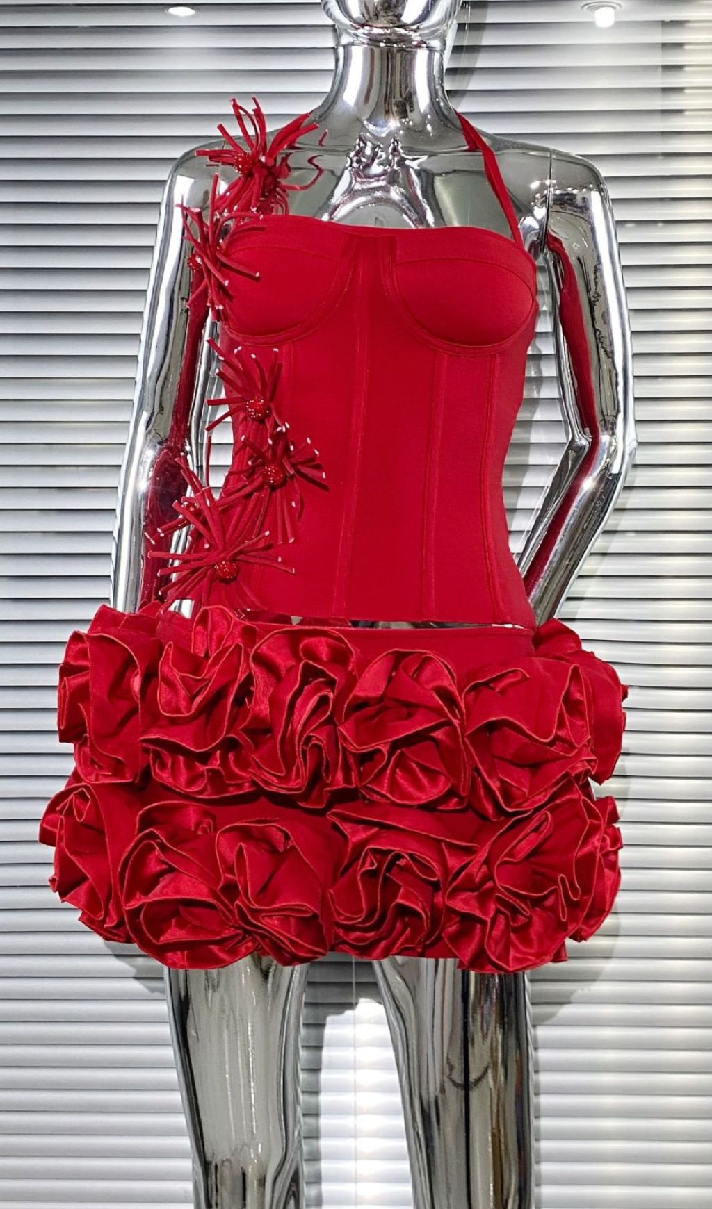97f396baabe66bdee1e957596984c872.jpg Fashionslee Women Joslyn Flower Bandage Two-Piece Set