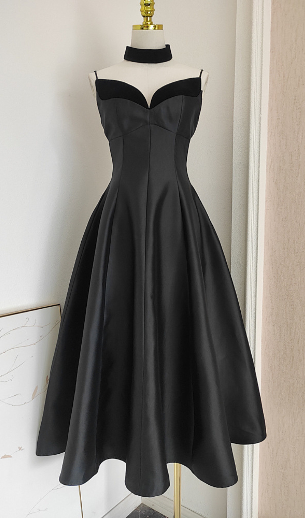 TRENDING BLACK PATCHWORK MIDI DRESS - OWNCI TRENDING BLACK PATCHWORK MIDI DRESS - OWNCI