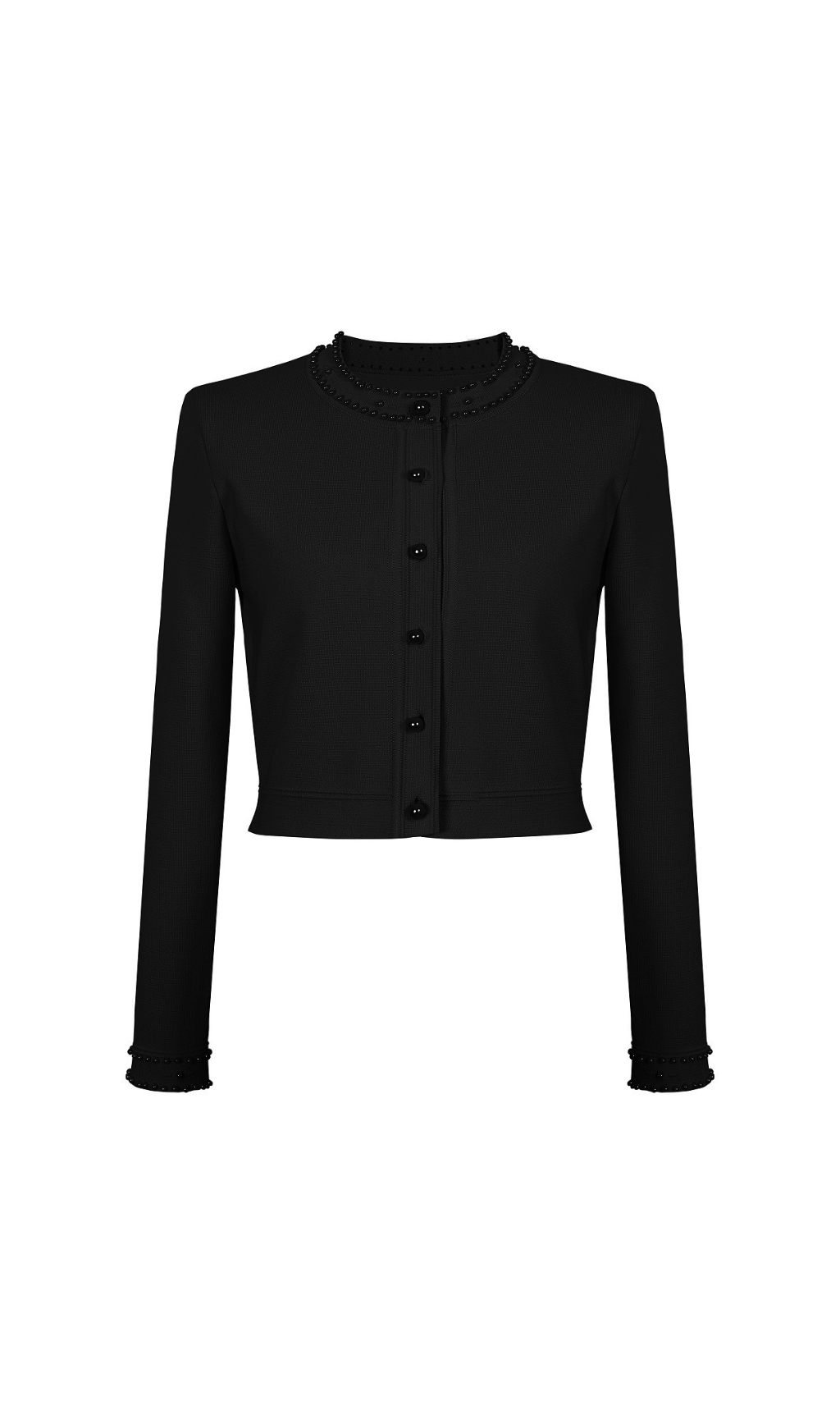 Fashionslee Women Edie Black Bead Midi Dress & Cardigan