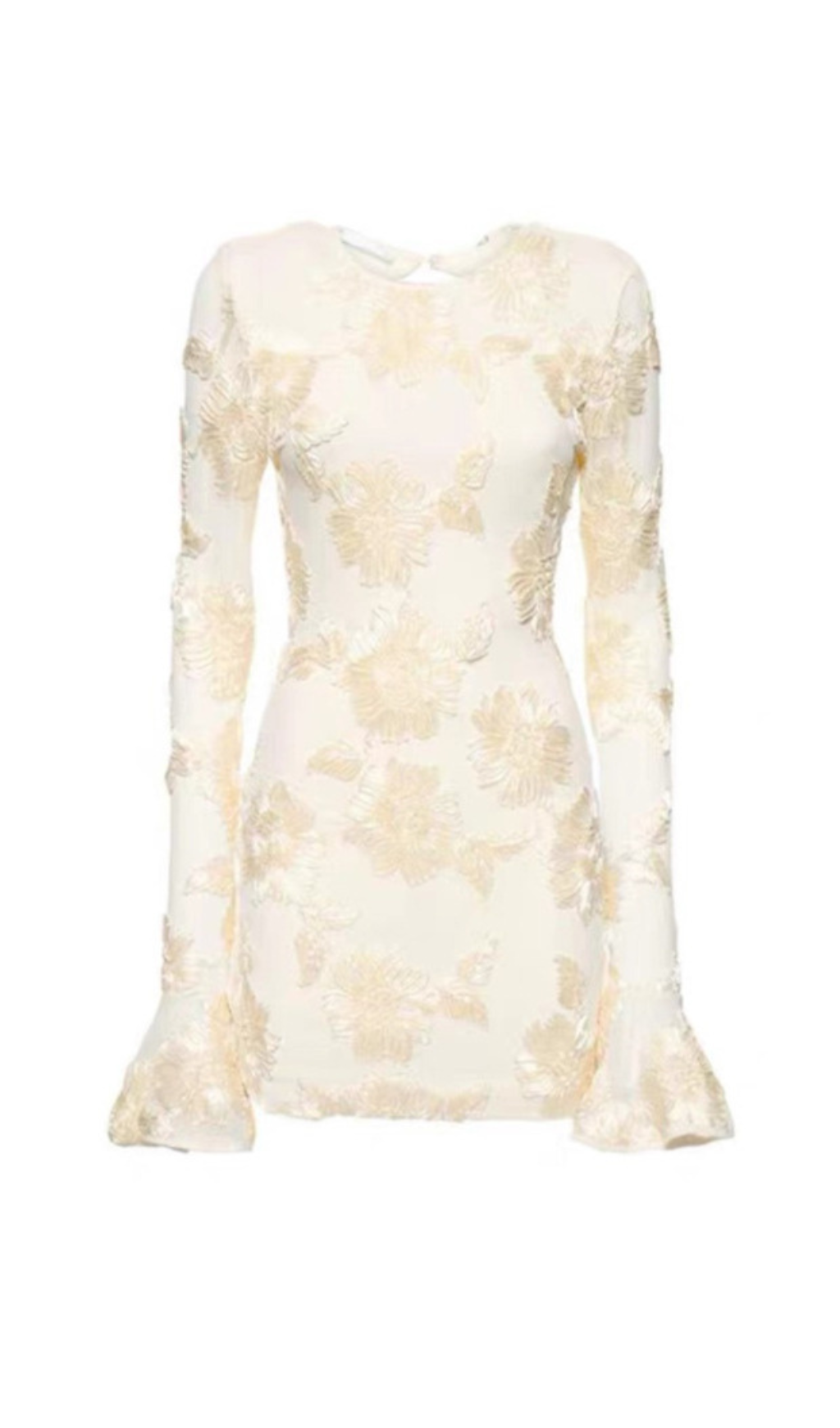 9870f7dbf0f571ad772bc9bda4f602a6.png Fashionslee Women Arisa 3D Mesh Flower Mini Dress