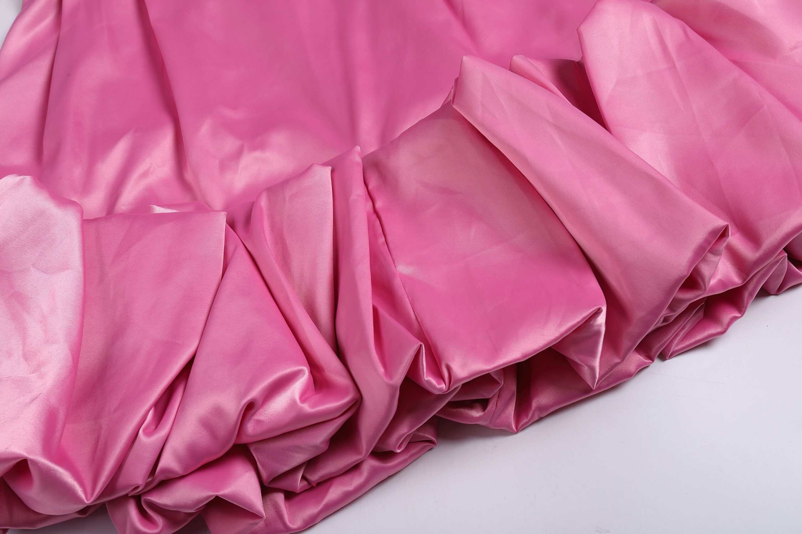 987ff11cfcf6d6a9557cfdcb35dc0eff.jpeg Fashionslee Women Strapless Halter Satin Mini Dress In Pink