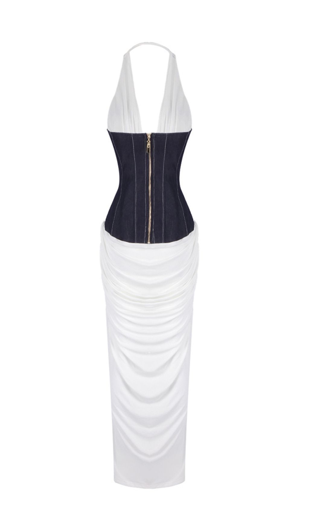 Fashionslee Women Emelda Halter Corset Maxi Dress