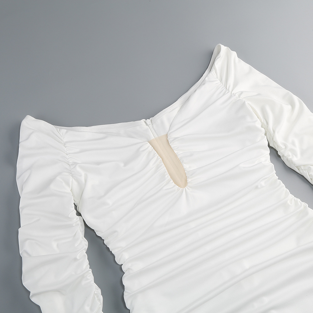 VINTAGE WHITE MIDI DRESS – AESTHETIC LONG SLEEVE - OWNCI VINTAGE WHITE MIDI DRESS – AESTHETIC LONG SLEEVE - OWNCI