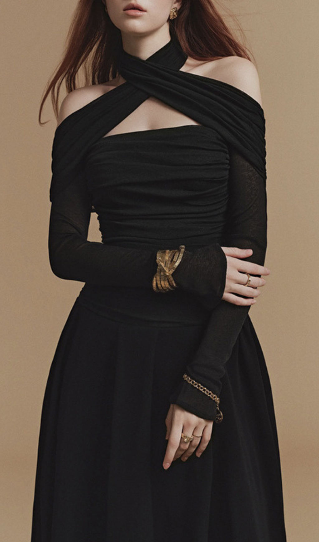 99782cfc6d24643f53cc90ae9ef63221.png Fashionslee Women Gedalia Black Long Sleeve Maxi Dress